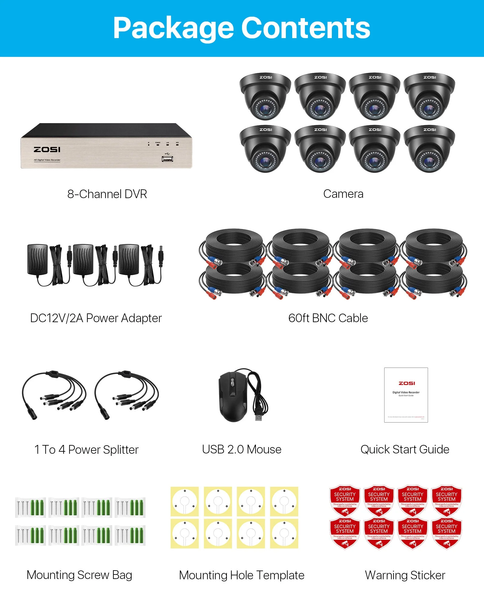 C419 2MP 8 Channel HD-TVI Security System + Optional 1TB/2TB Hard Drive - Image 13