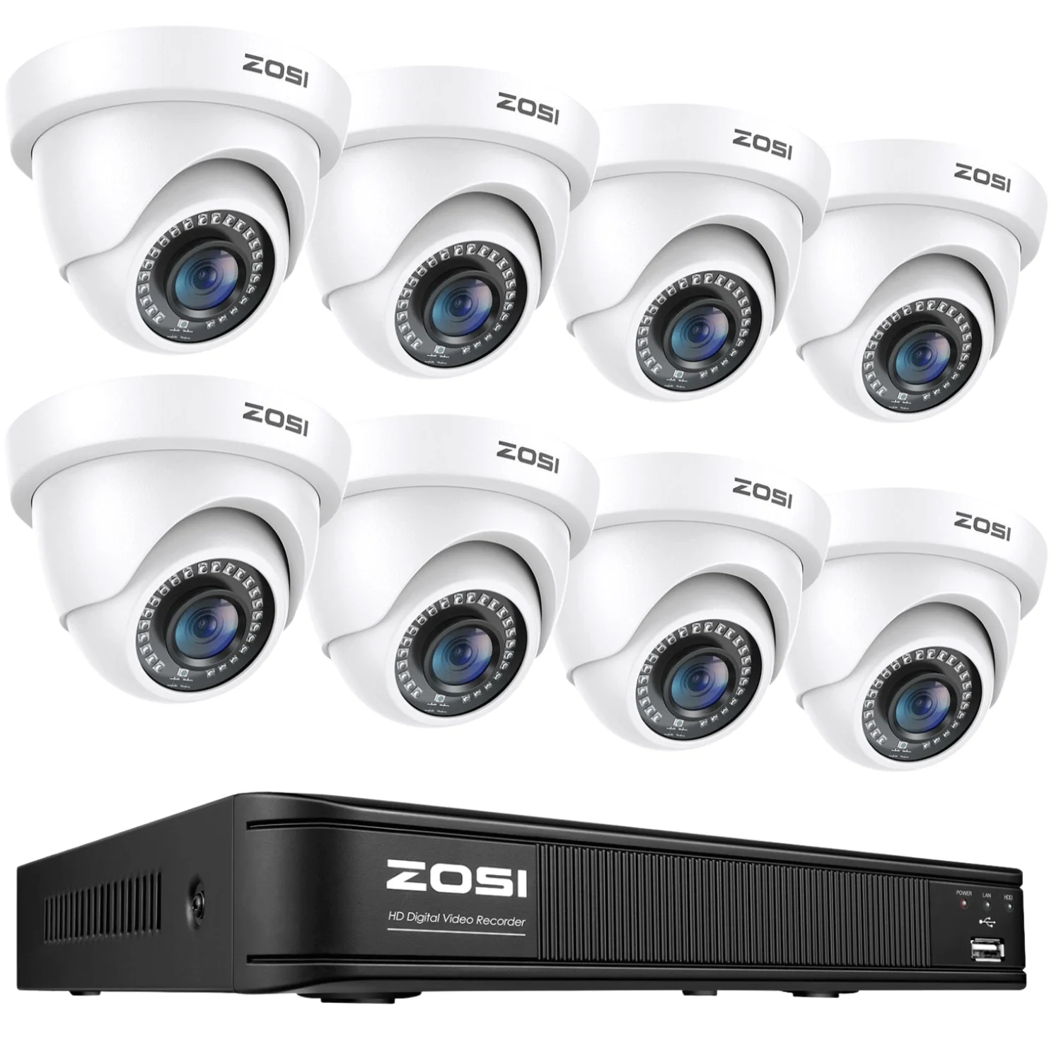 C419 2MP 8 Channel HD-TVI Security System + Optional 1TB/2TB Hard Drive - Image 14