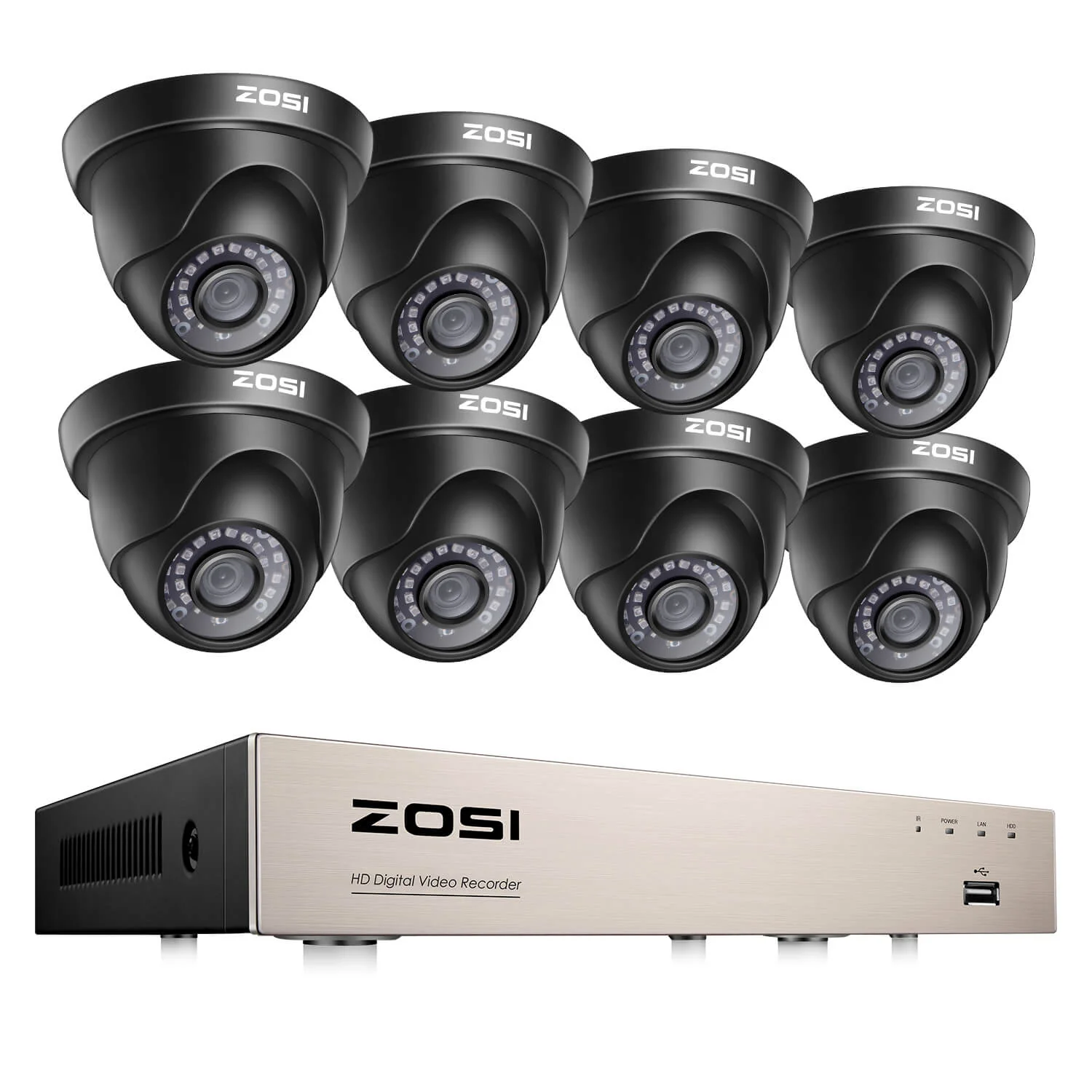 C419 2MP 8 Channel HD-TVI Security System + Optional 1TB/2TB Hard Drive - Image 16