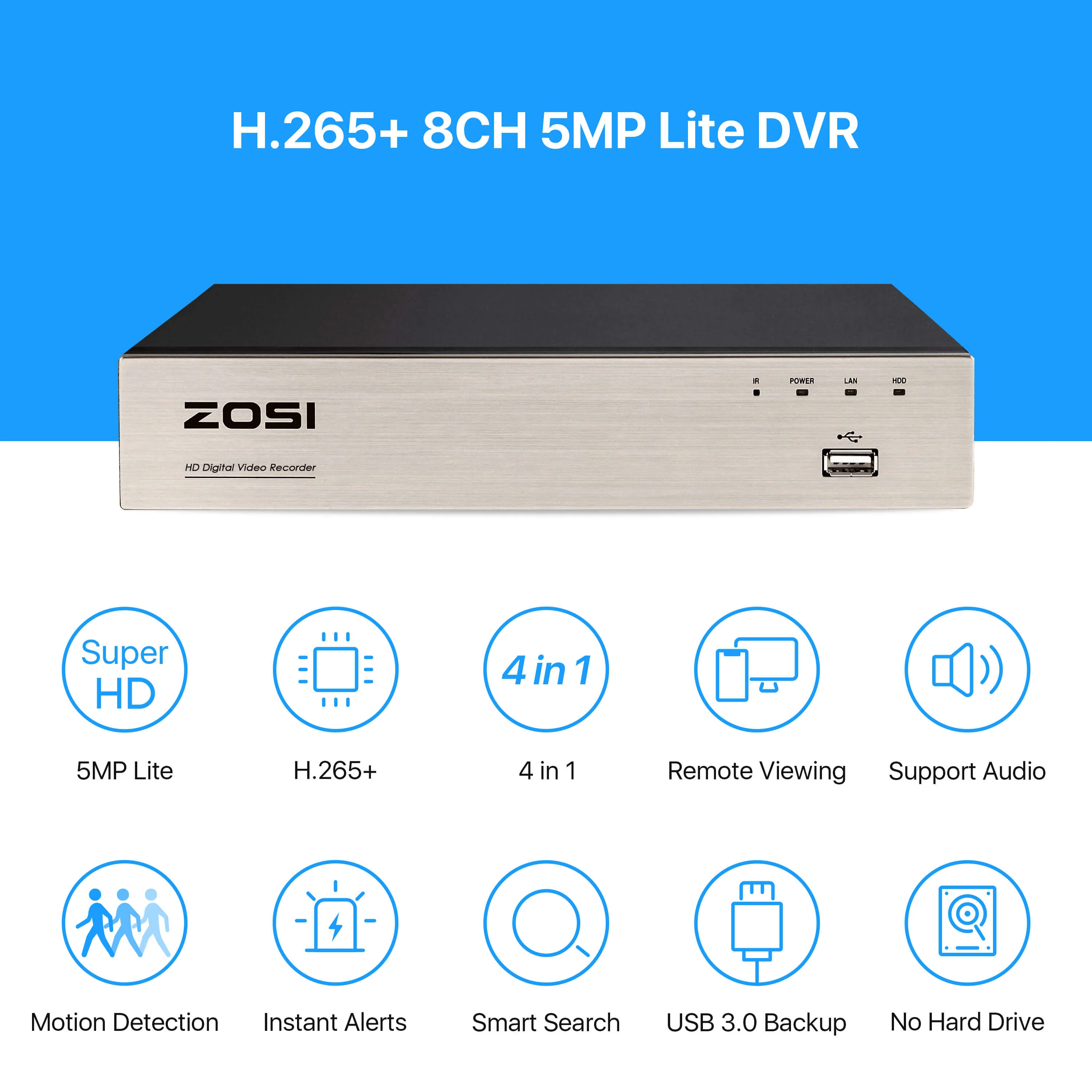 C419 2MP 8 Channel HD-TVI Security System + Optional 1TB/2TB Hard Drive - Image 7