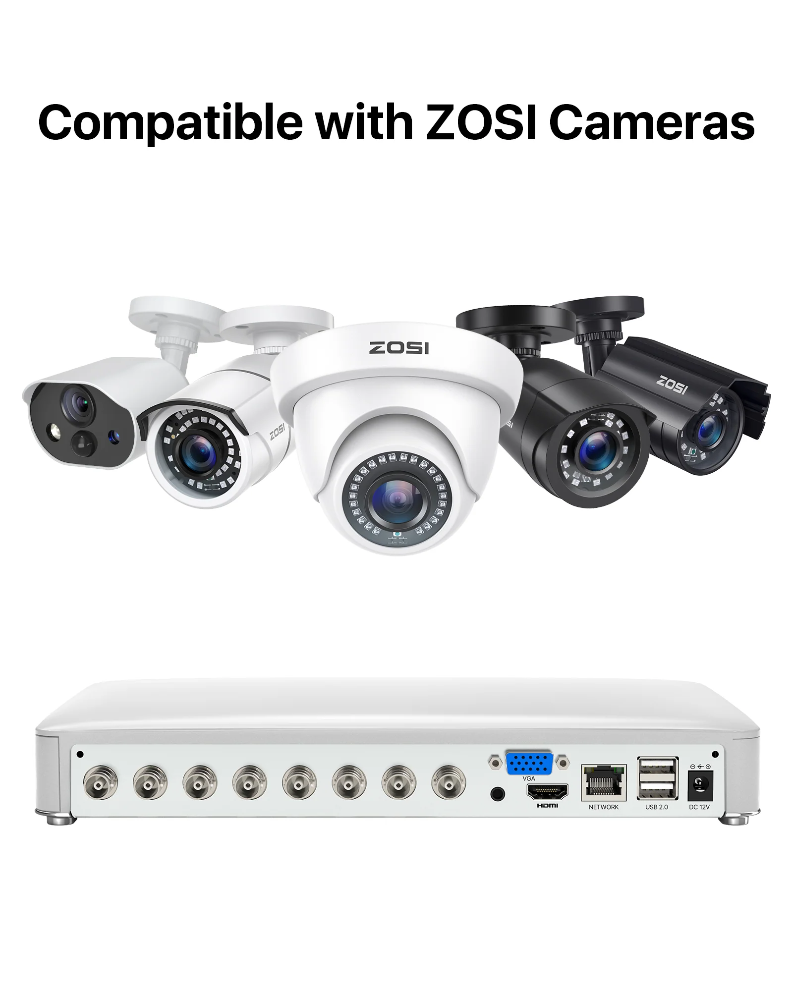1080P 8 Channel Digital Video & Audio Recorder DVR + 1TB Hard Drive(ZR08AU) - Image 5