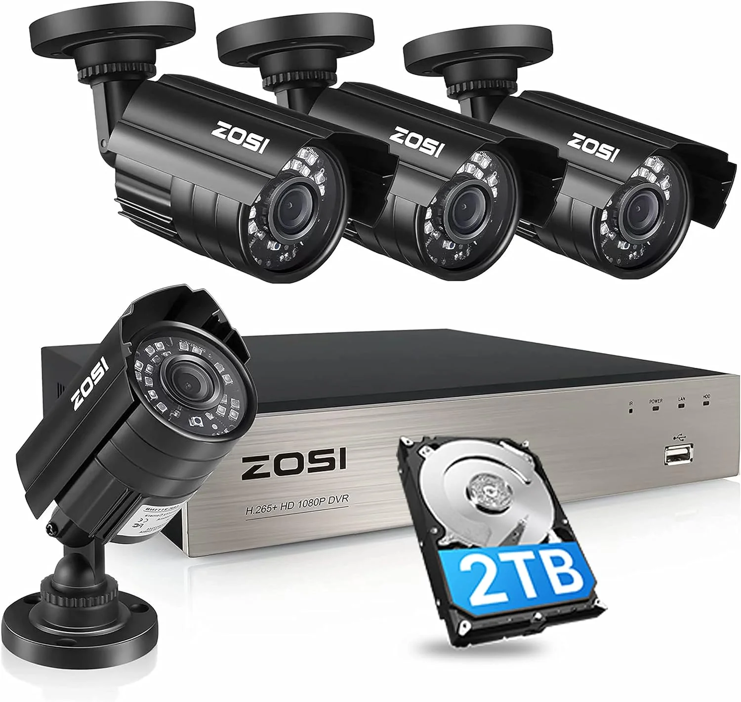 C211 1080P Security Camera System + 8 Channel DVR + Optional 2TB Hard Drive - Image 14