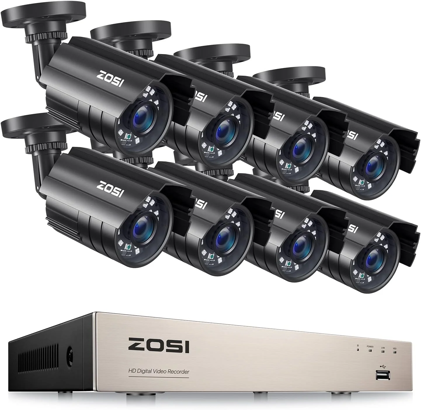 C211 1080P Security Camera System + 8 Channel DVR + Optional 2TB Hard Drive - Image 15