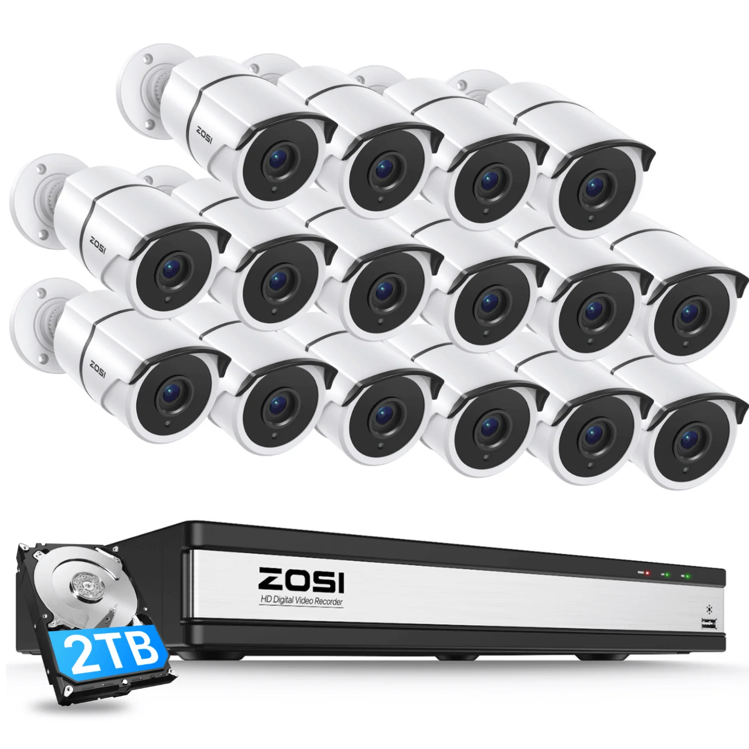 C261 1080P 16CH HD-TVI Security System with Audio + 2TB/4TB Hard Drive - Image 16