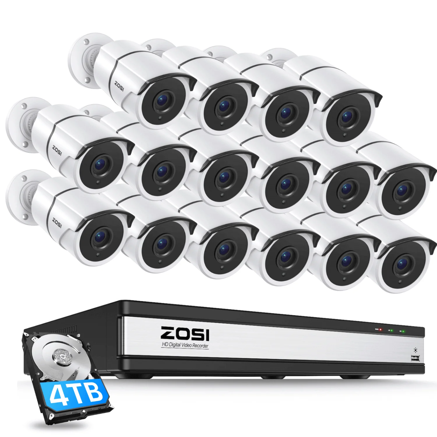 C261 1080P 16CH HD-TVI Security System with Audio + 2TB/4TB Hard Drive - Image 22