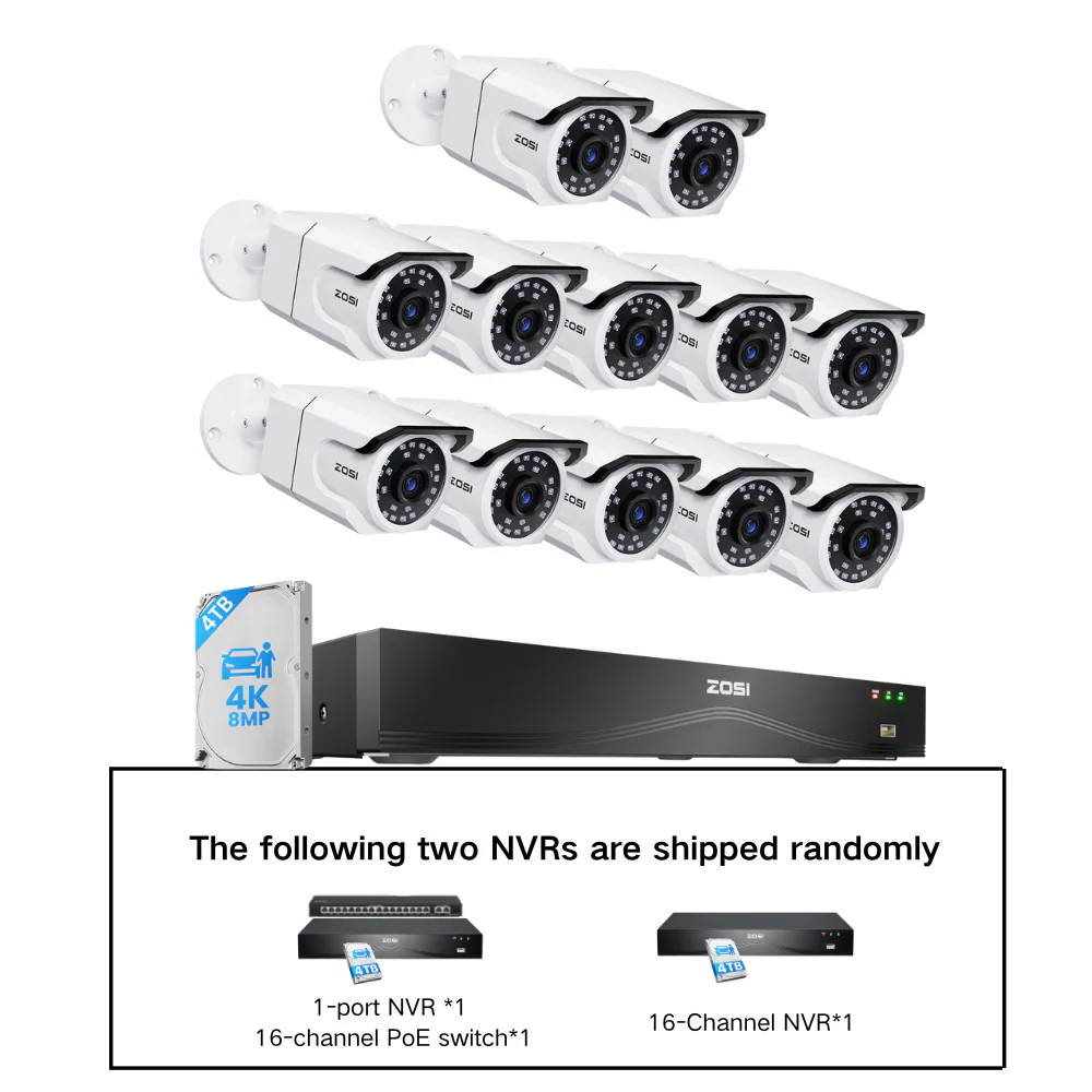 C105 4K 16 Channel Security System + Up to 16 Cameras + 4TB Hard Drive - Image 16