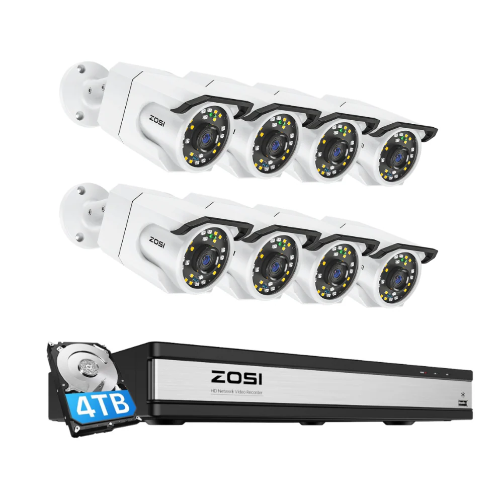 C105 4K 16 Channel Security System + Up to 16 Cameras + 4TB Hard Drive - Image 18