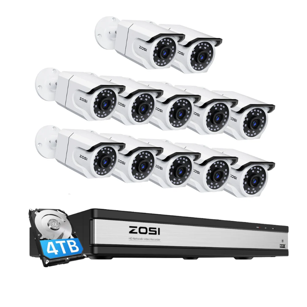 C105 4K 16 Channel Security System + Up to 16 Cameras + 4TB Hard Drive - Image 19