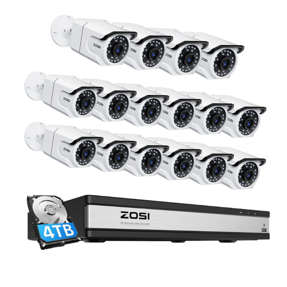 C105 4K 16 Channel Security System + Up to 16 Cameras + 4TB Hard Drive - Image 20