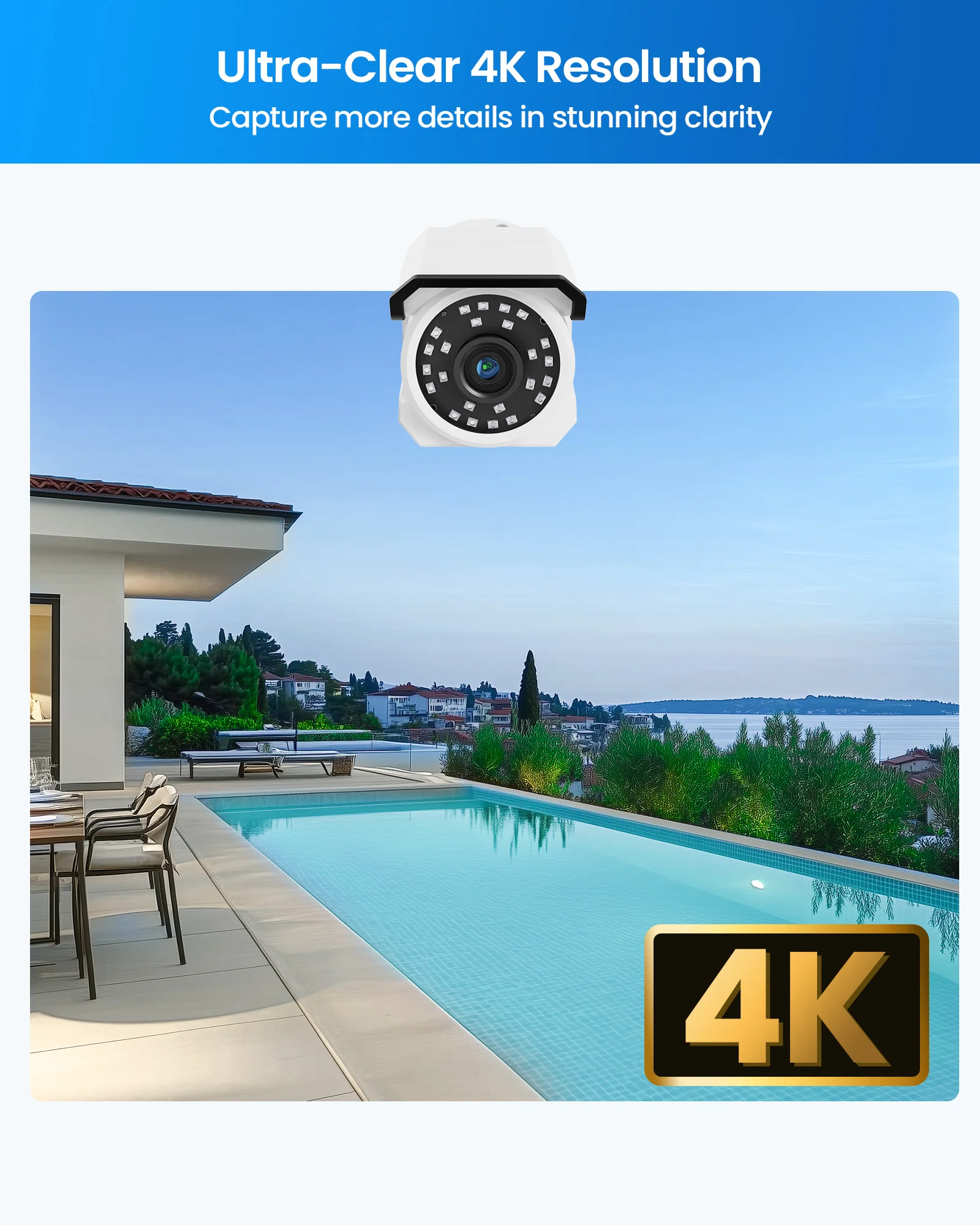 C105 4K 16 Channel Security System + Up to 16 Cameras + 4TB Hard Drive - Image 3