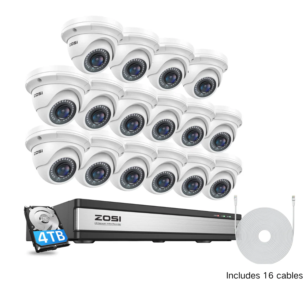 C429 5MP PoE Security System + 4K 16 Channel PoE NVR + 4TB Hard Drive - Image 15