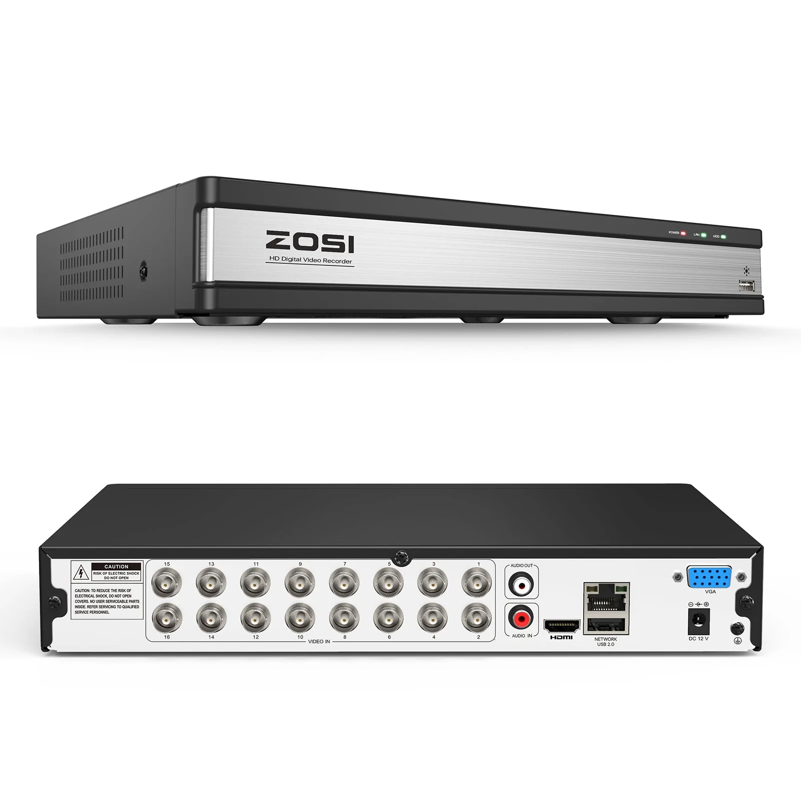 16 Channel 1080P HD Digital Video Recorder DVR + Optional 2TB/4TB HDD - Image 4