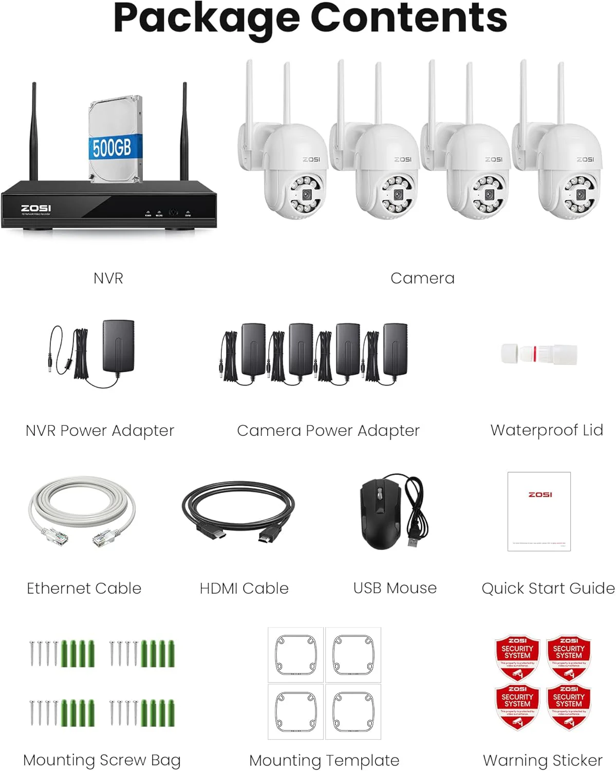 C289 3MP Pan-Tilt Security Camera System + 500G Hard Drive - Image 9