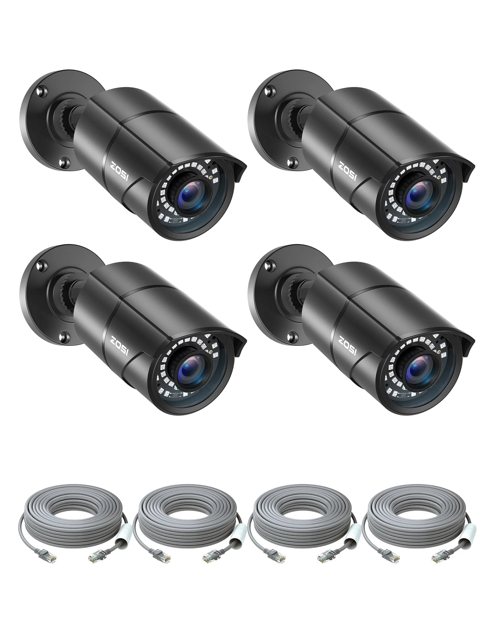 C261 2pack/4pack 5MP Add-on PoE Camera + 60ft Ethernet Cable - Image 10