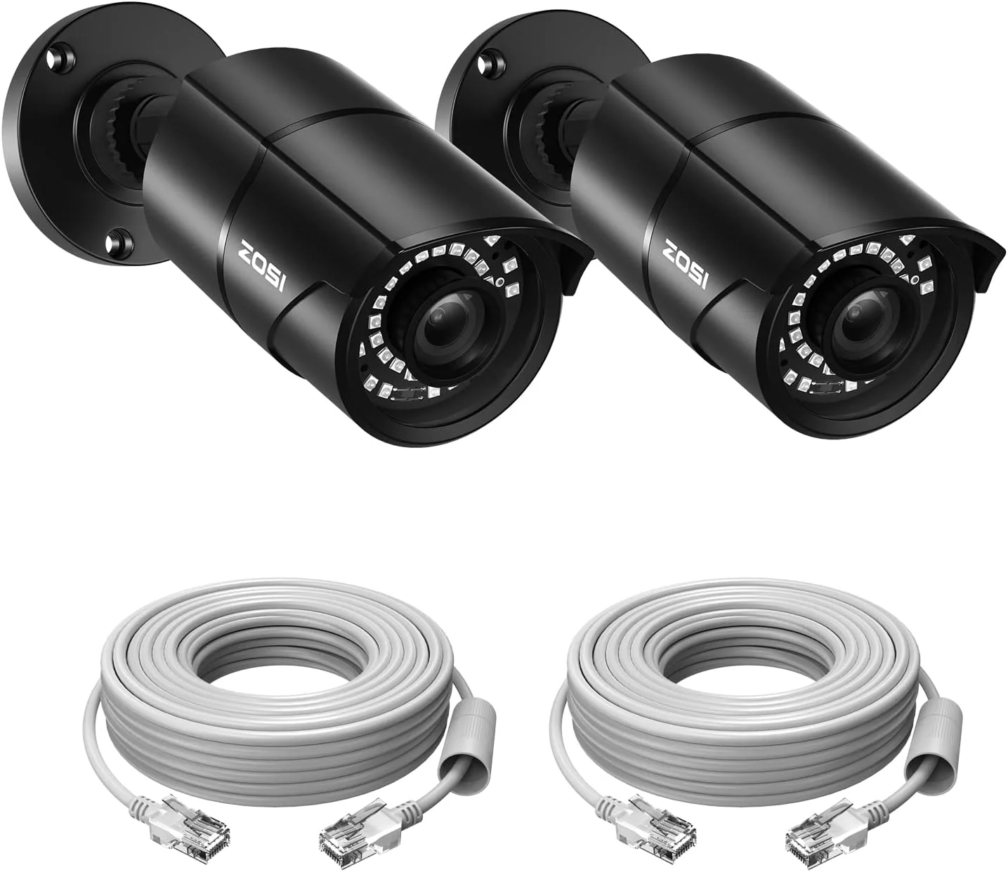 C261 2pack/4pack 5MP Add-on PoE Camera + 60ft Ethernet Cable - Image 9