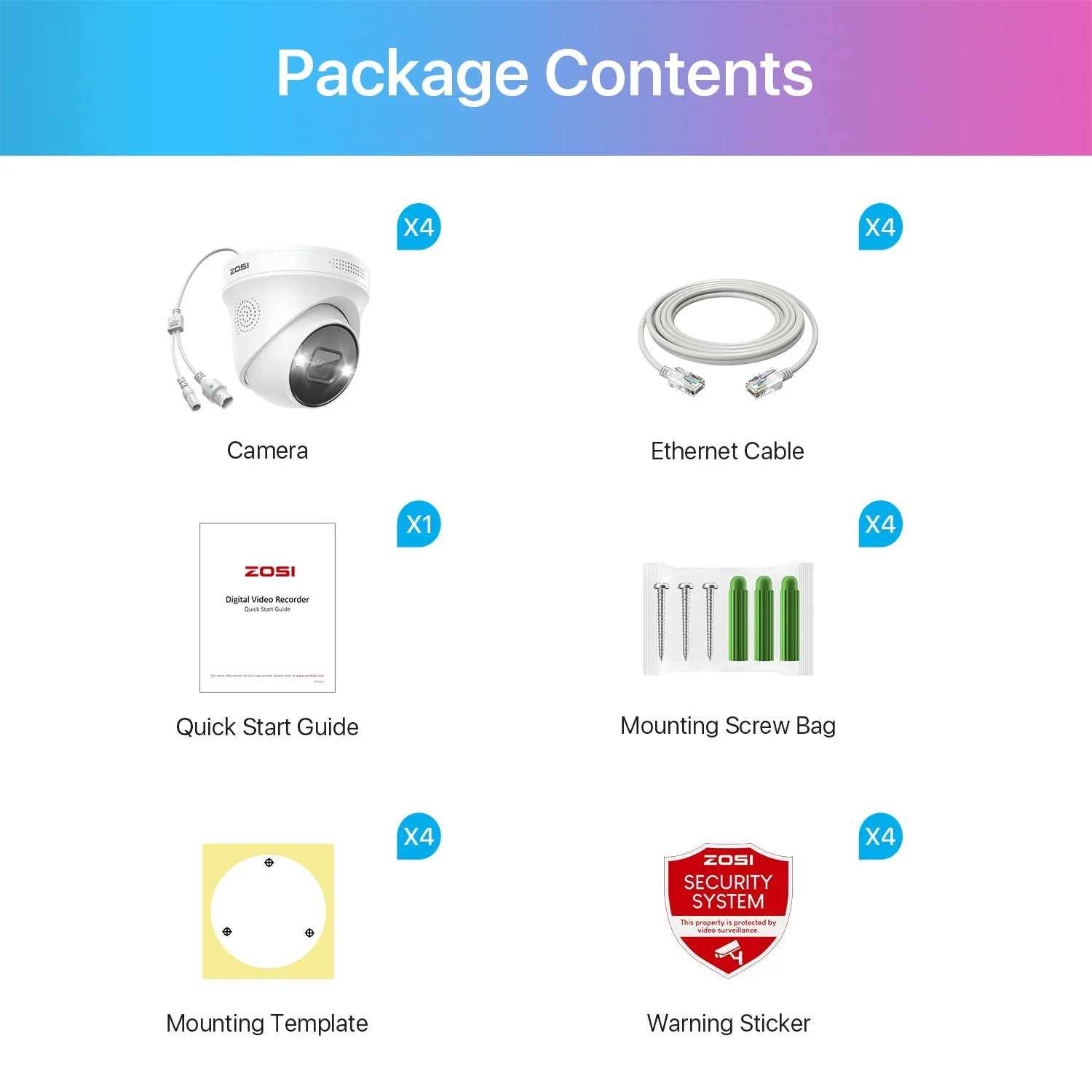 C225 2pack/4pack 4K Add-on PoE Cameras + 60ft Ethernet Cable - Image 12