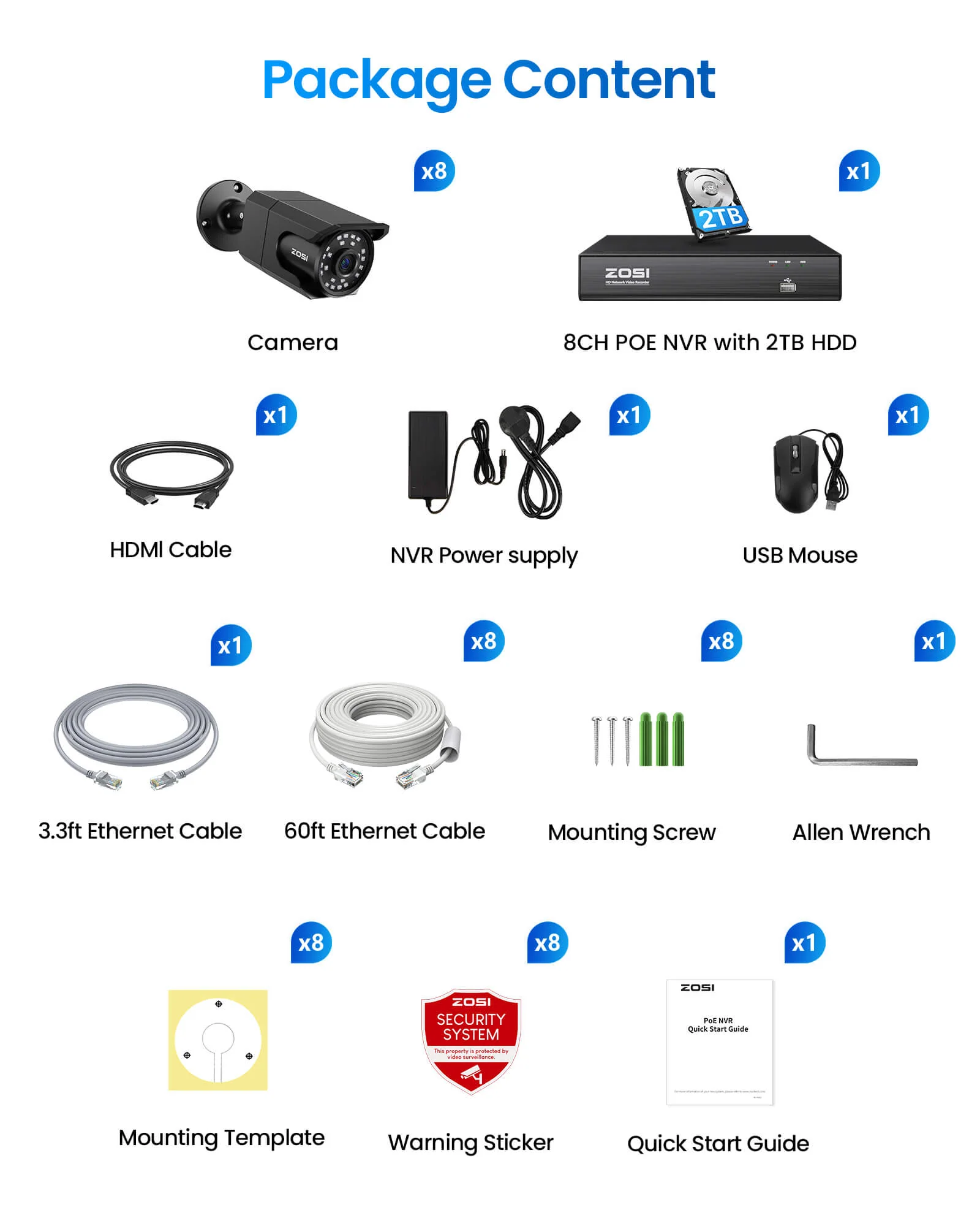 C105 4K 8CH PoE Security System with Audio + Up to 8 Cameras + 2TB Hard Drive - Image 14