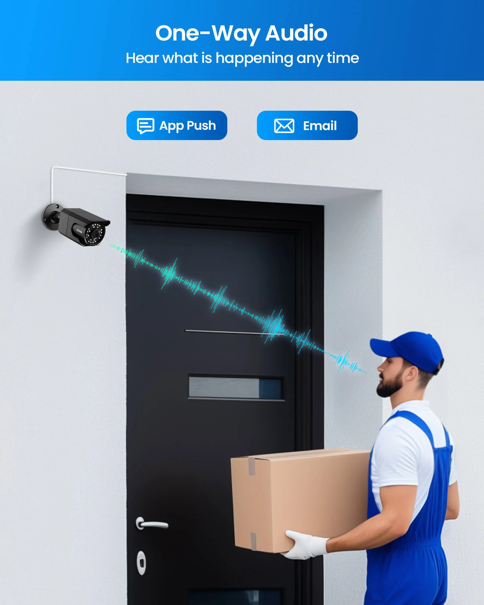 C105 4K 8CH PoE Security System with Audio + Up to 8 Cameras + 2TB Hard Drive - Image 5