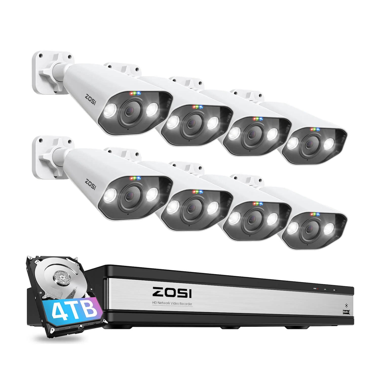 C182 4K PoE Security System + 4K 8 Channel PoE NVR + 2TB Hard Drive - Image 17