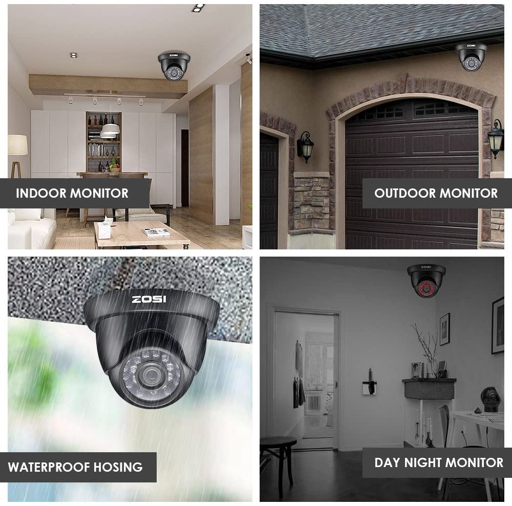 C419 2pack/4pack 1080P HD-TVI Security Camera + 60ft BNC Cable (ZG4192B) - Image 9