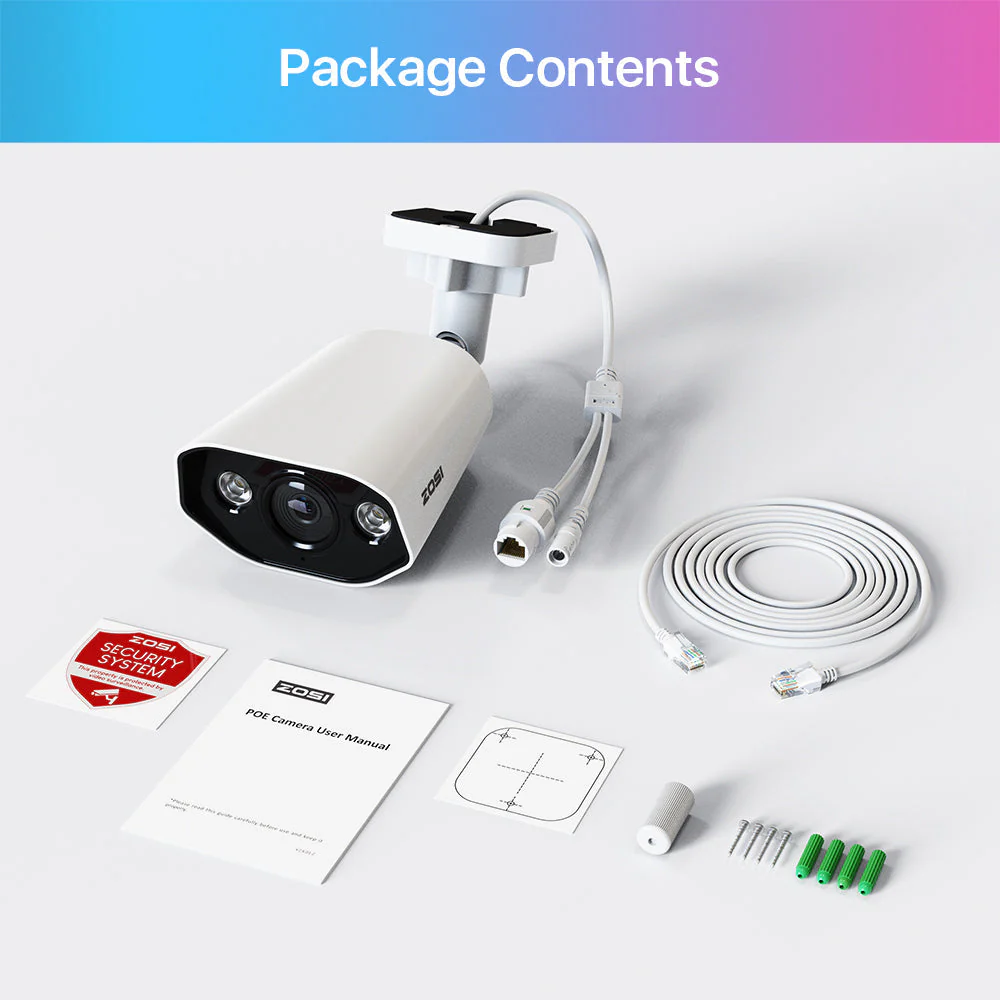 C182 5MP PoE IP Camera, Work with Network Video Recorder NVR - Image 13