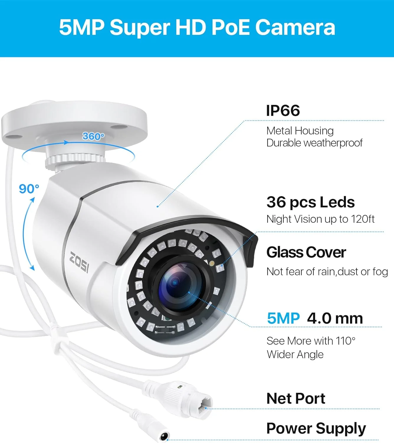 C261 5MP Add-on PoE Security Camera - Image 10
