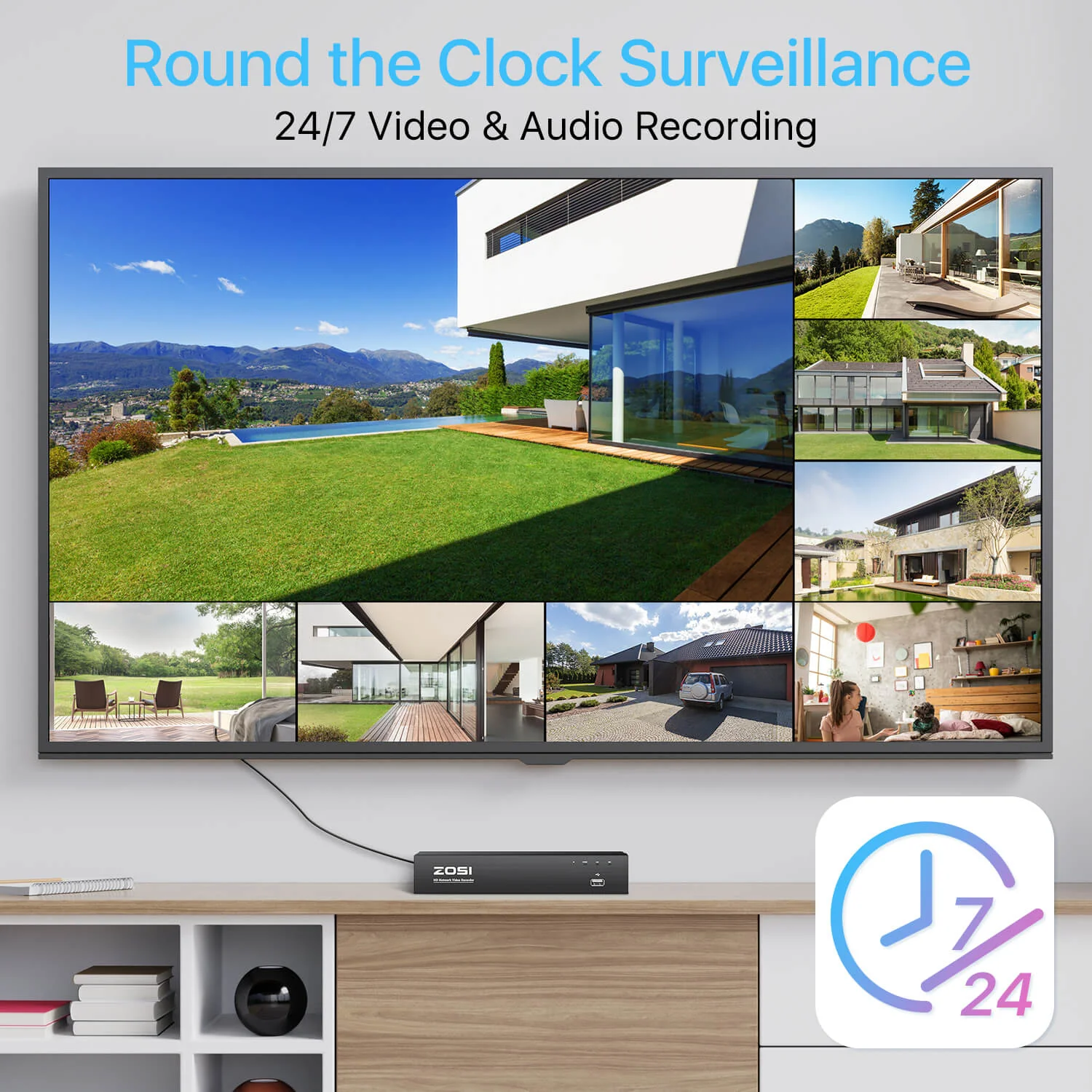 C182 5MP Security Camera System + 4K 8CH PoE NVR with 2TB HDD - Image 9