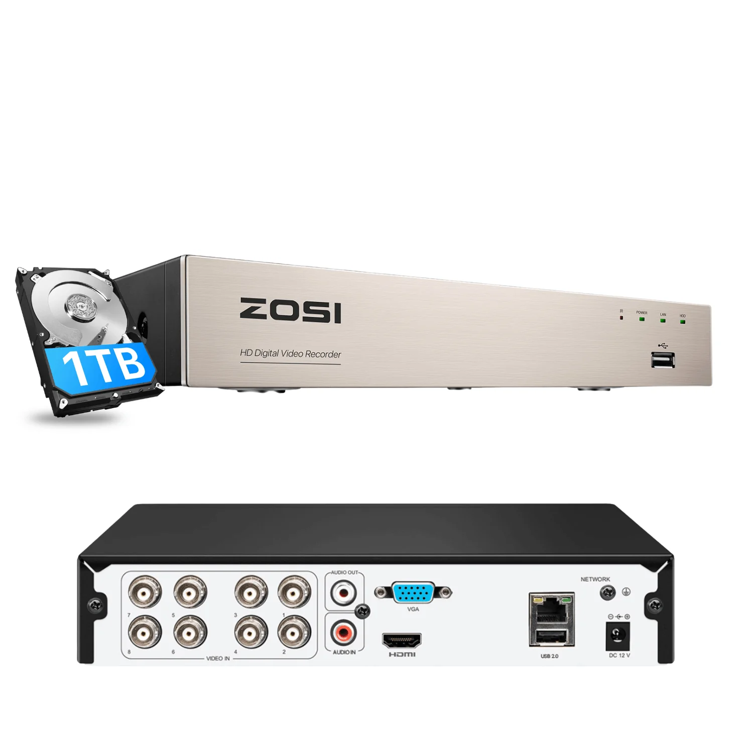 8 Channel 1080P HD Digital Video Recorder DVR (ZR08VMA/ZR08VNA) - Image 20