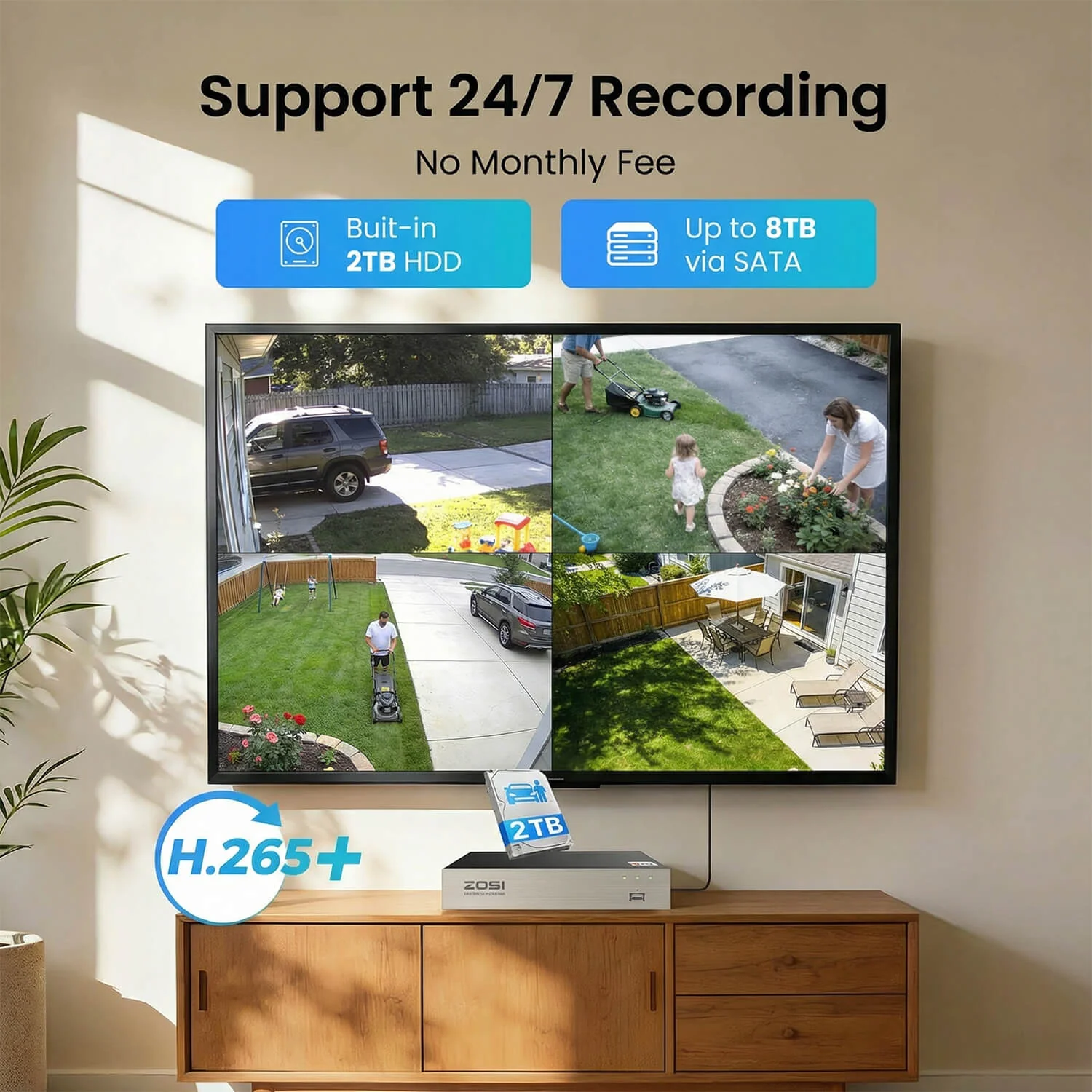 C106 16 Channel 1080P CCTV Security System + Up to 16 Cameras + Optional Hard Drive - Image 8