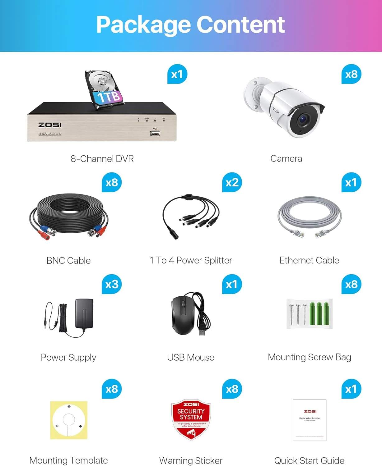 C261 2MP 8CH CCTV Security System with One-Audio + Optional Hard Drive - Image 14