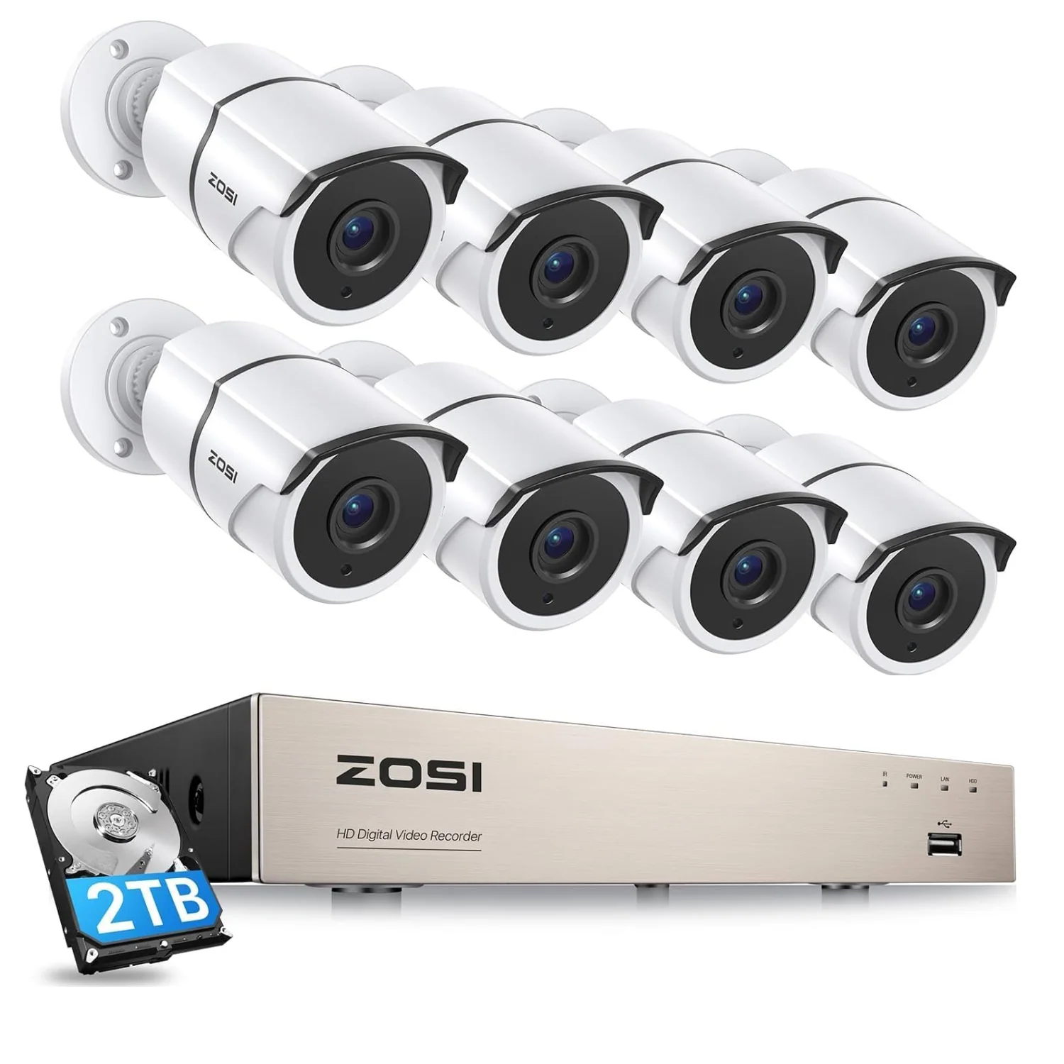 C261 2MP 8CH CCTV Security System with One-Audio + Optional Hard Drive - Image 19