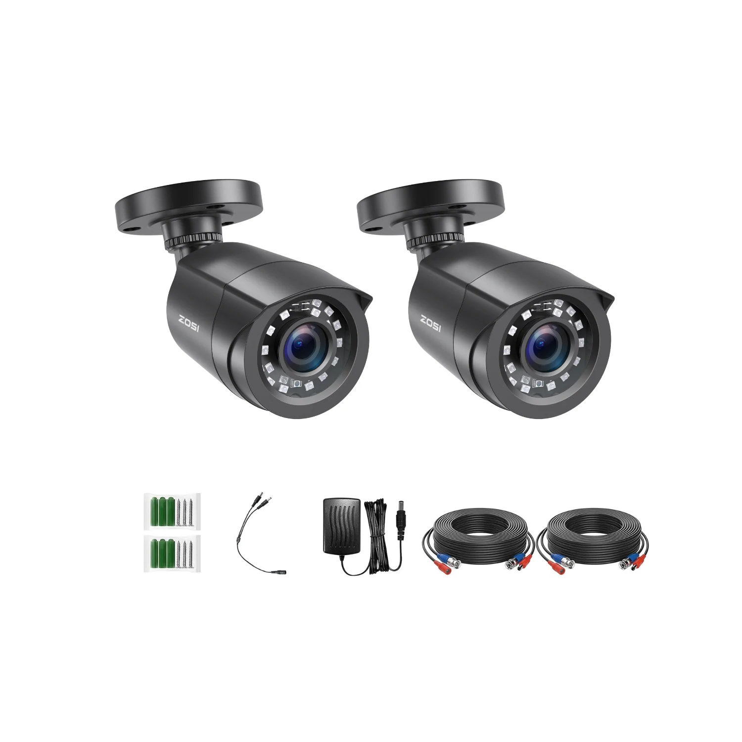 C106 2pack/4pack 1080P HD-TVI Security Cameras + 60ft BNC Cable (ZG1062B) - Image 7