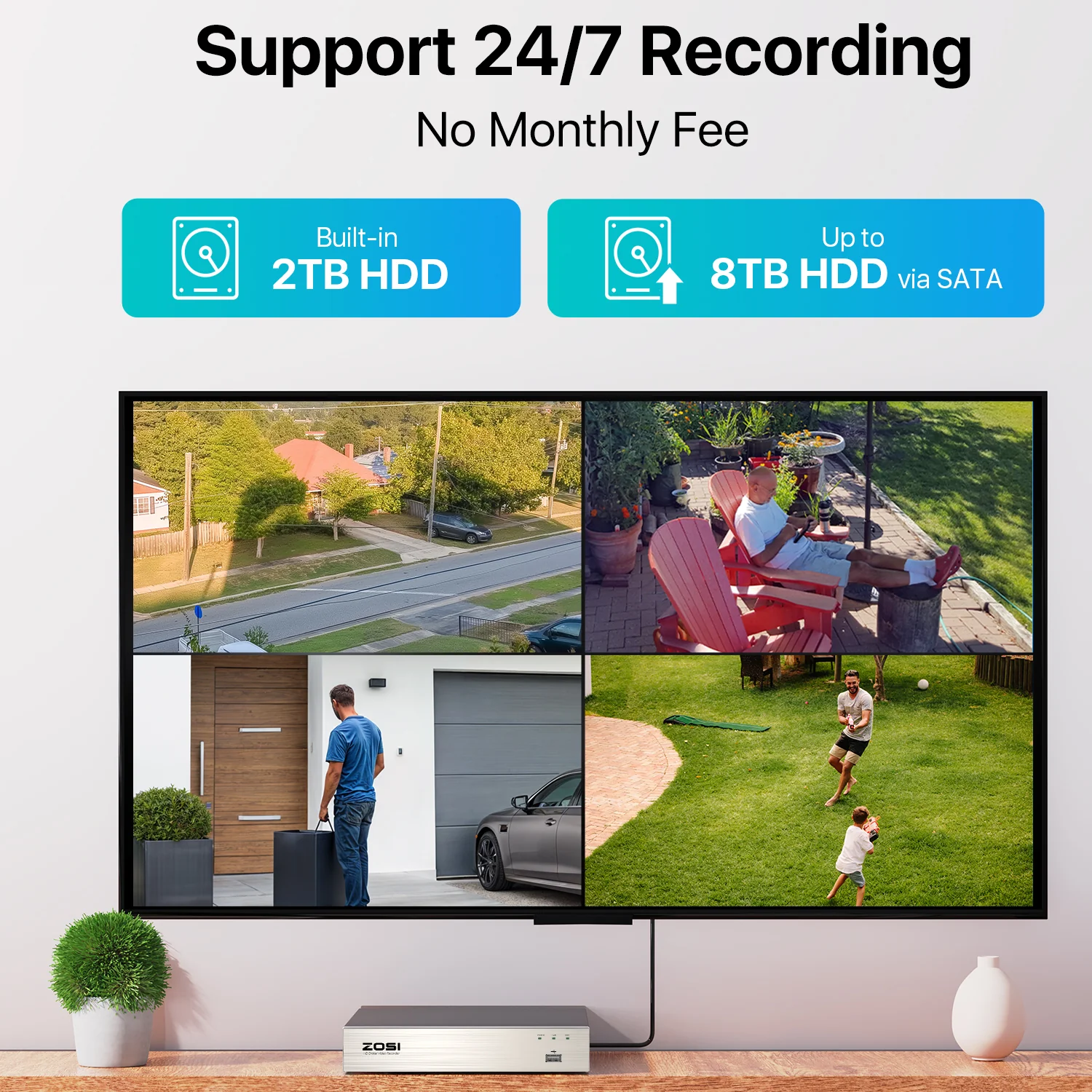 C106 & C419 1080P 8 Channel CCTV Security System + Optional Hard Drive - Image 7