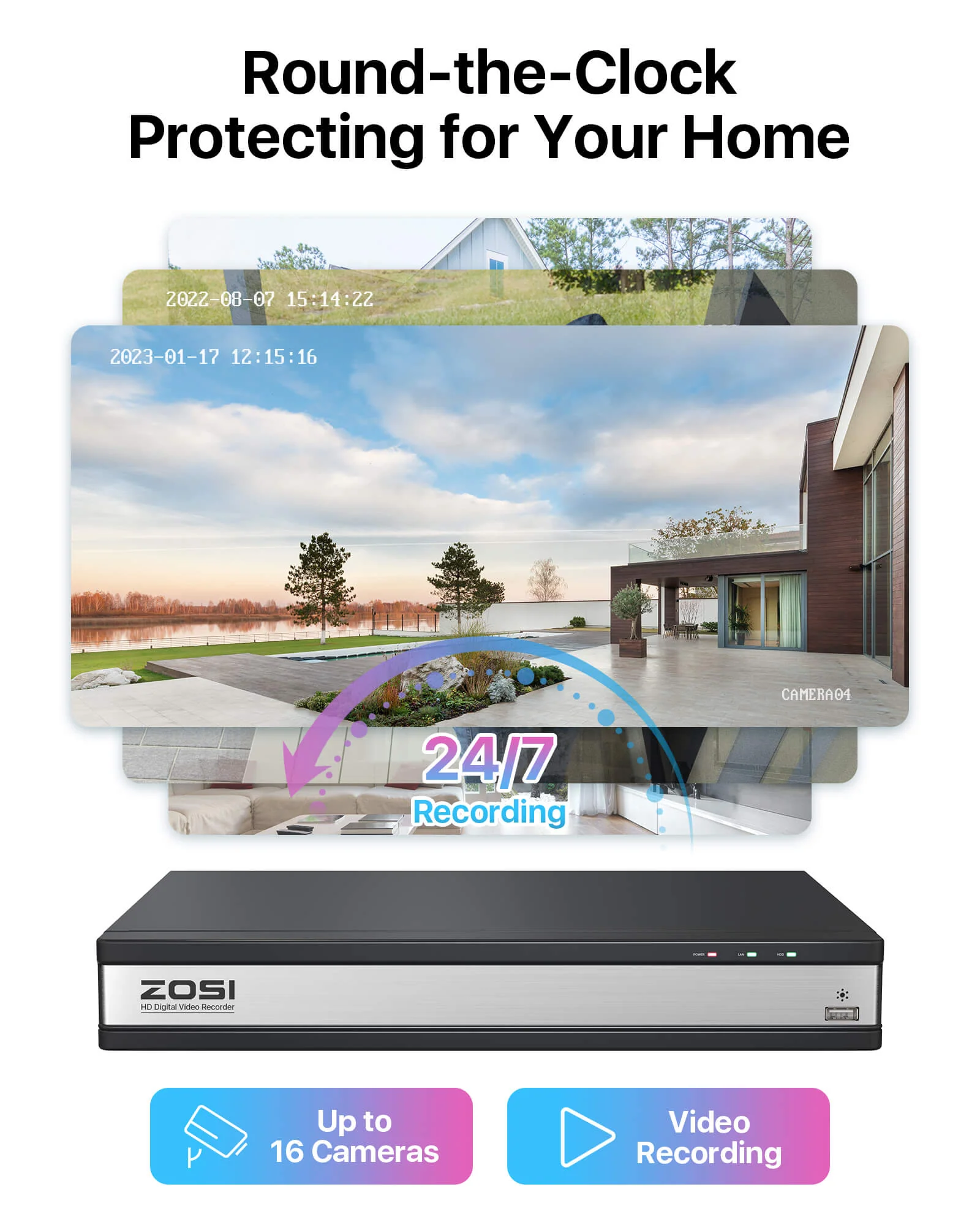 C106 & C419 16 Channel 1080P CCTV Security System + Up to 16 Cameras + 2TB/4TB HDD - Image 10