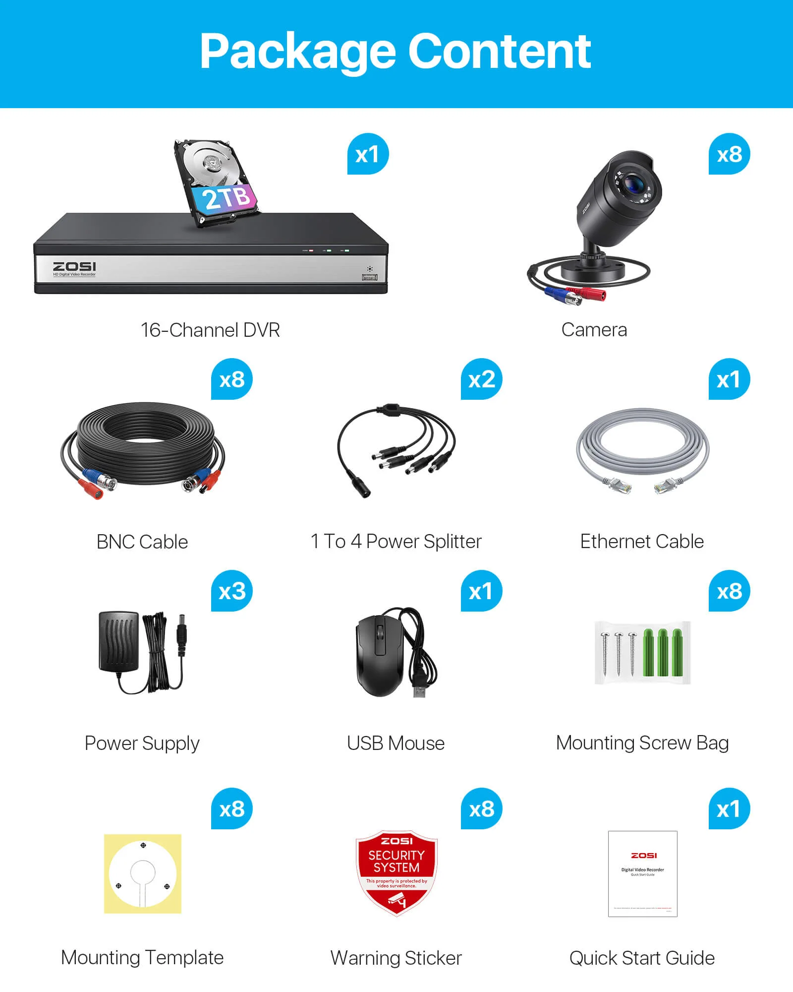 C106 & C419 16 Channel 1080P CCTV Security System + Up to 16 Cameras + 2TB/4TB HDD - Image 13