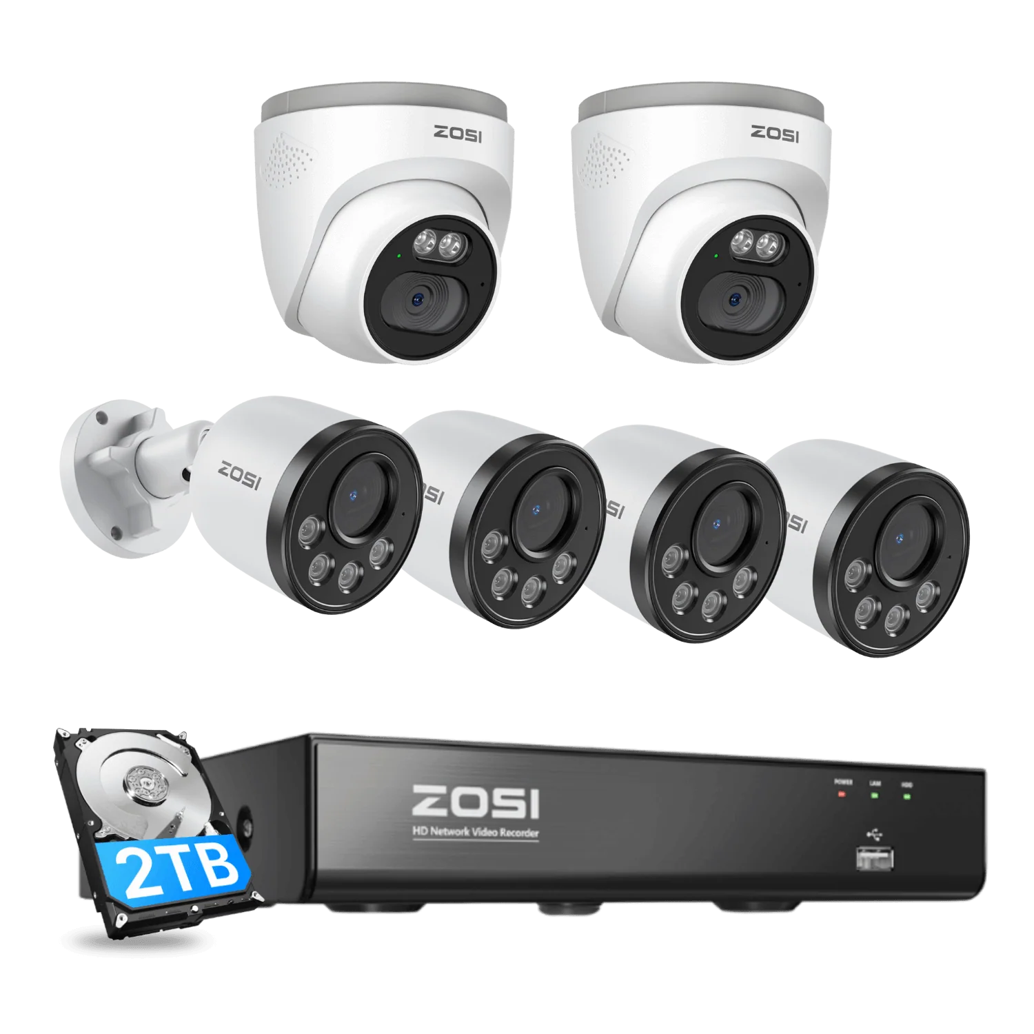 C180 & C220 4K PoE Security Camera System + 4K 8CH PoE NVR + 2TB Hard Drive - Image 11