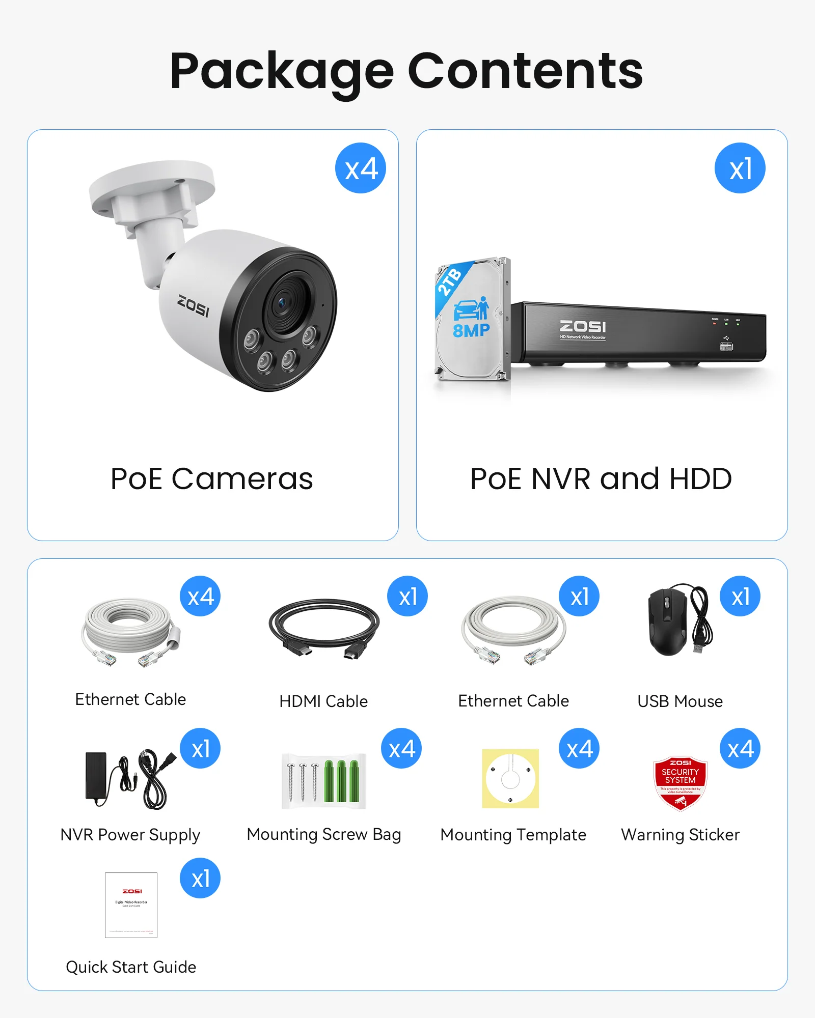 C180 & C220 4K PoE Security Camera System + 4K 8CH PoE NVR + 2TB Hard Drive - Image 12