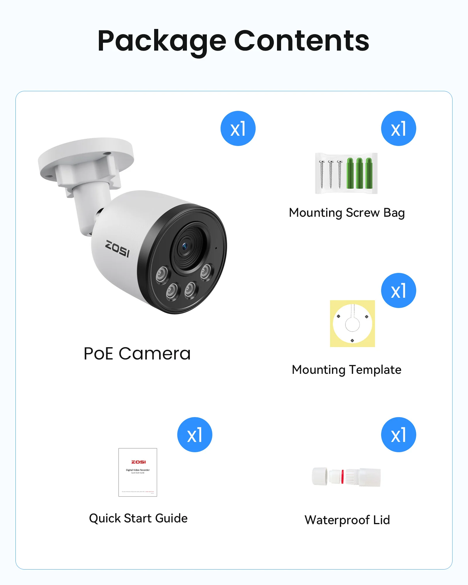 C180 4K Add-on PoE Camera(Aluminum Housing), Work with ZOSI PoE NVR - Image 3