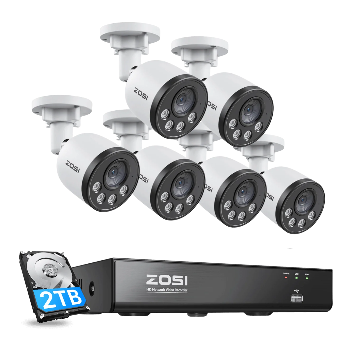 C180 4K PoE Security Camera System + 4K 8CH PoE NVR + 2TB Hard Drive - Image 14