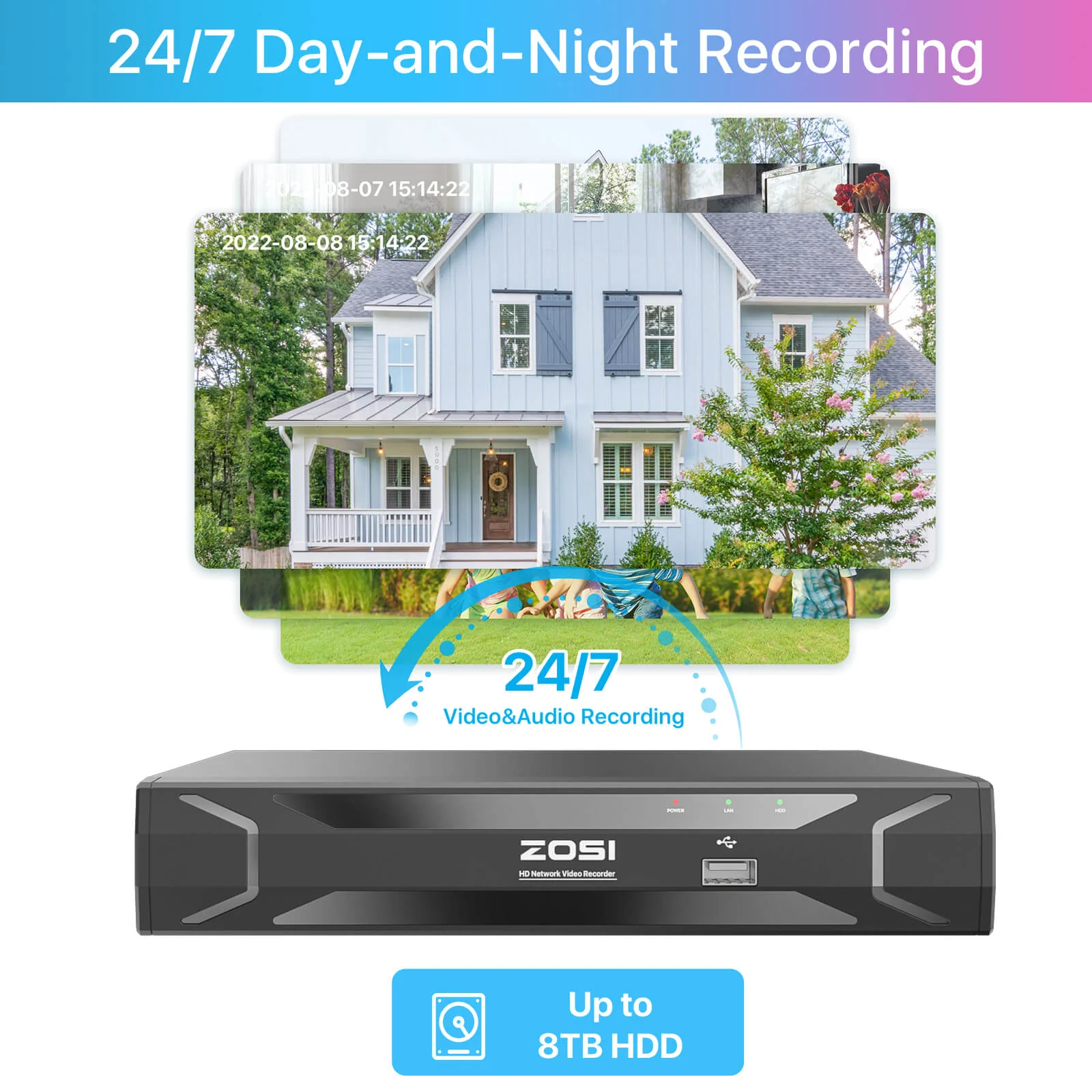 C180 4MP Security Camera System + 5MP 8-Channel PoE NVR + Pre-installed Hard Drive - Image 11
