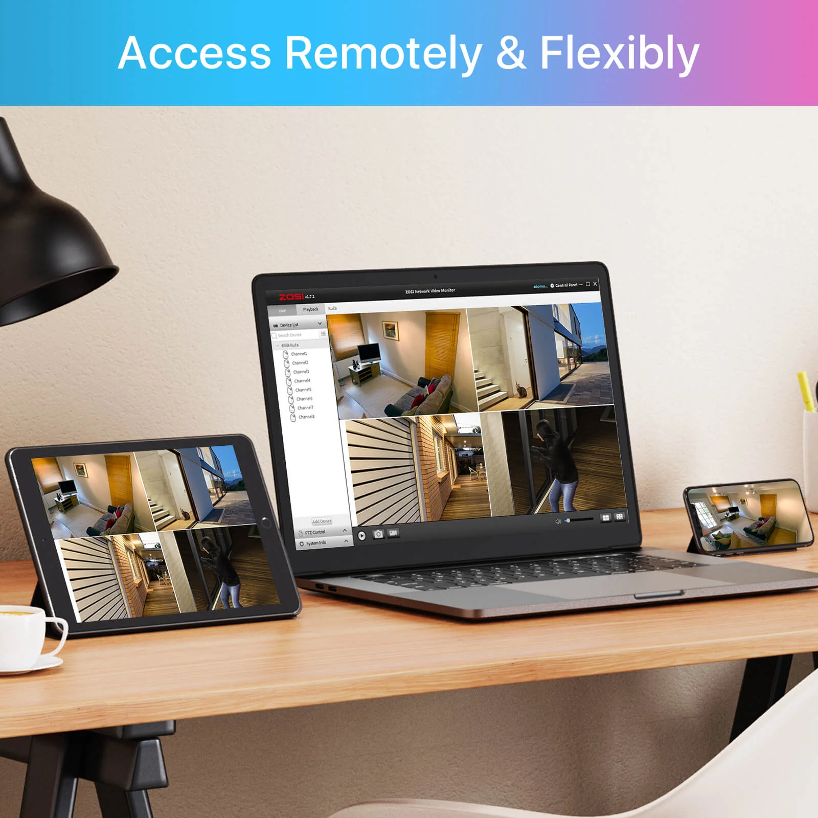 C180 4MP Security Camera System + 5MP 8-Channel PoE NVR + Pre-installed Hard Drive - Image 12