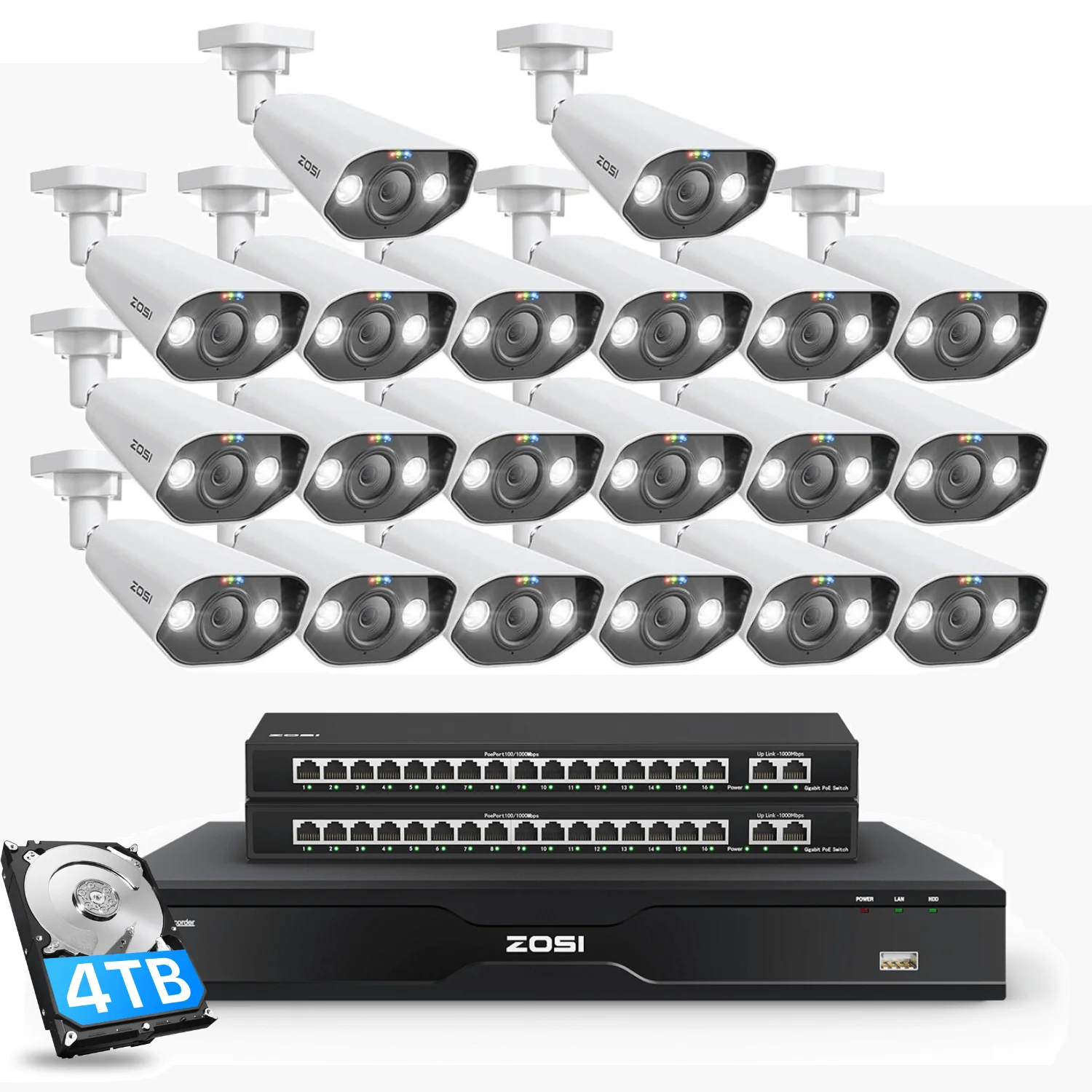 C182 32 Channel 4K PoE Security Camera System for Business + Up To 16TB HDD - Image 15