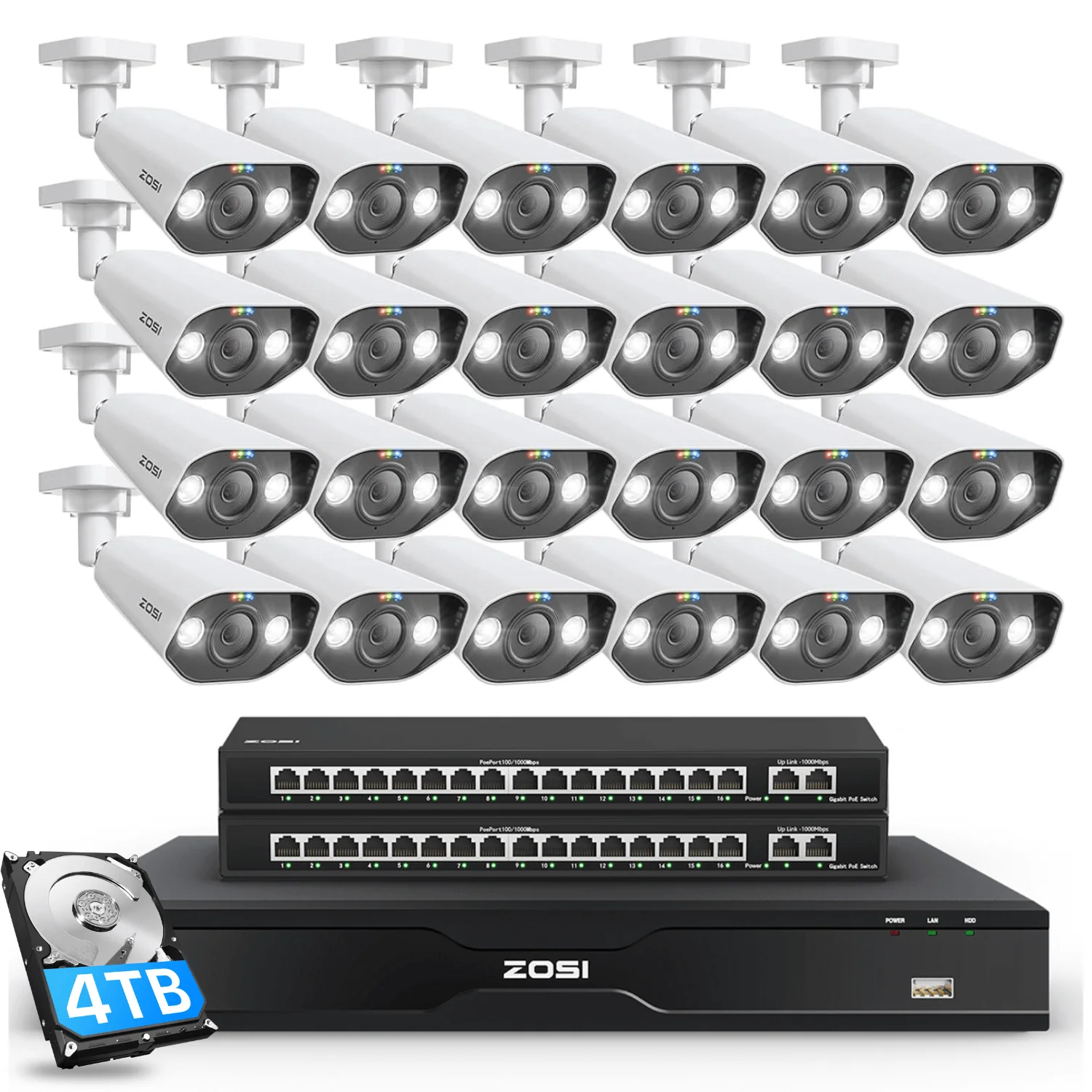 C182 32 Channel 4K PoE Security Camera System for Business + Up To 16TB HDD - Image 16