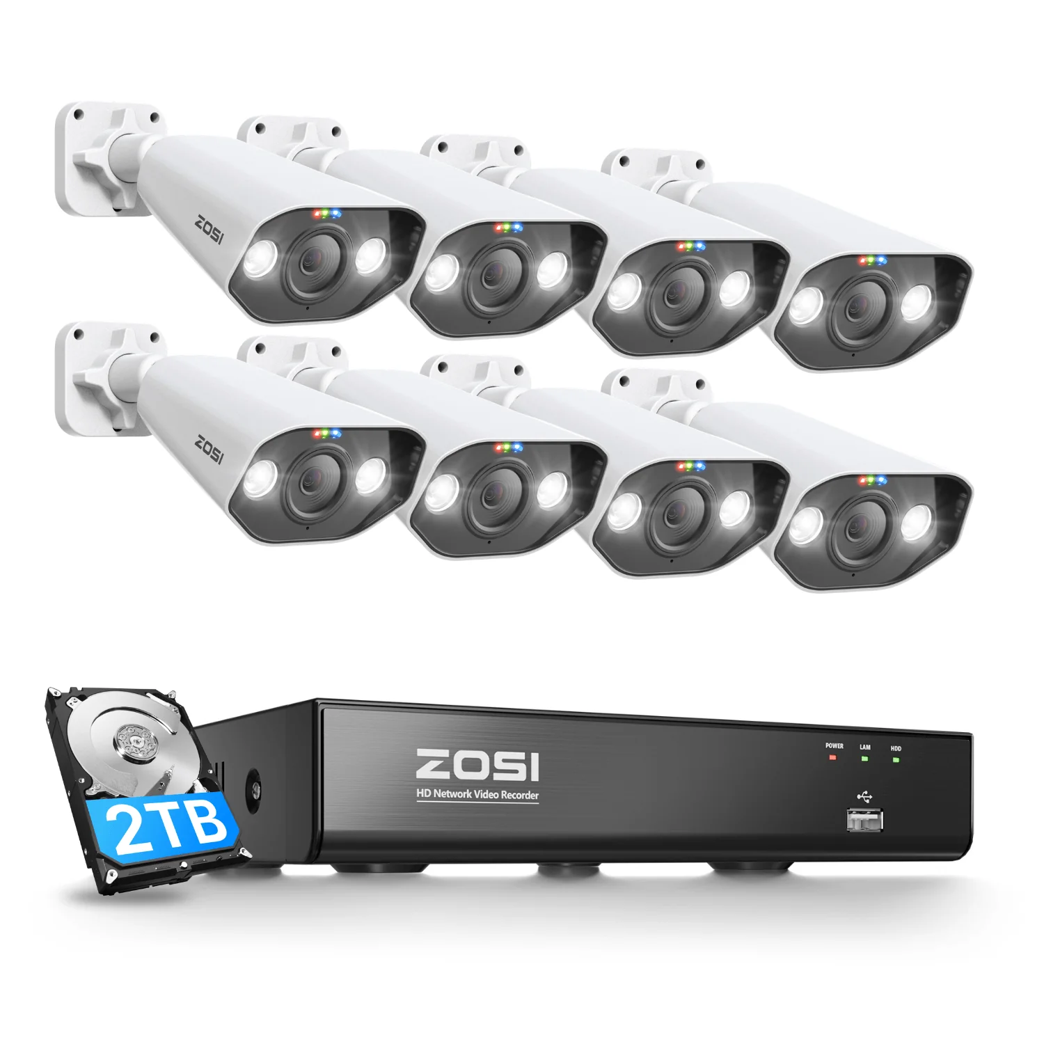C182 4K 8CH PoE Security System + 2pack/4pack C296 PTZ Camera - Image 12
