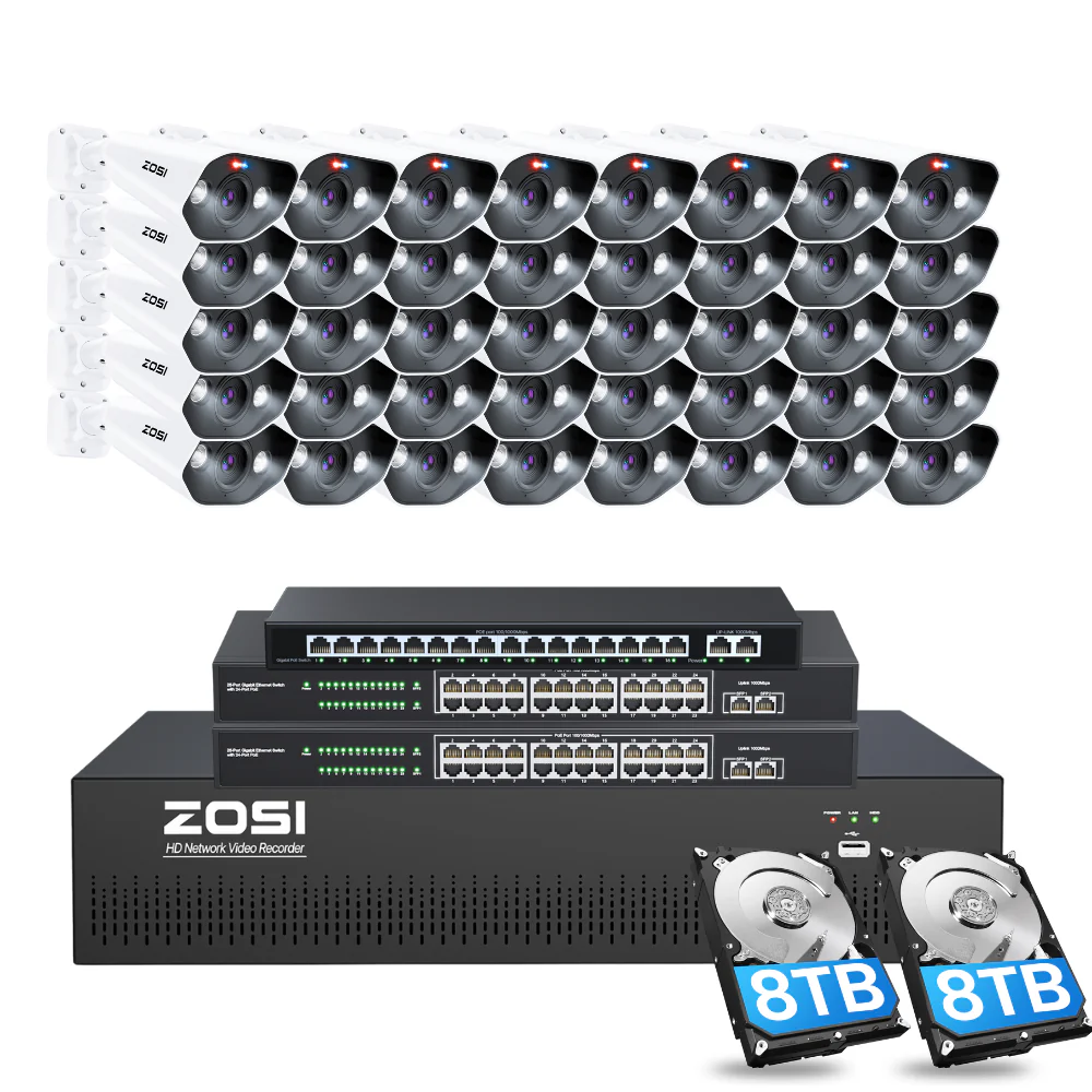 C182 64 Channel 4K PoE Security Camera System for Business + Include 16TB HDD - Image 11