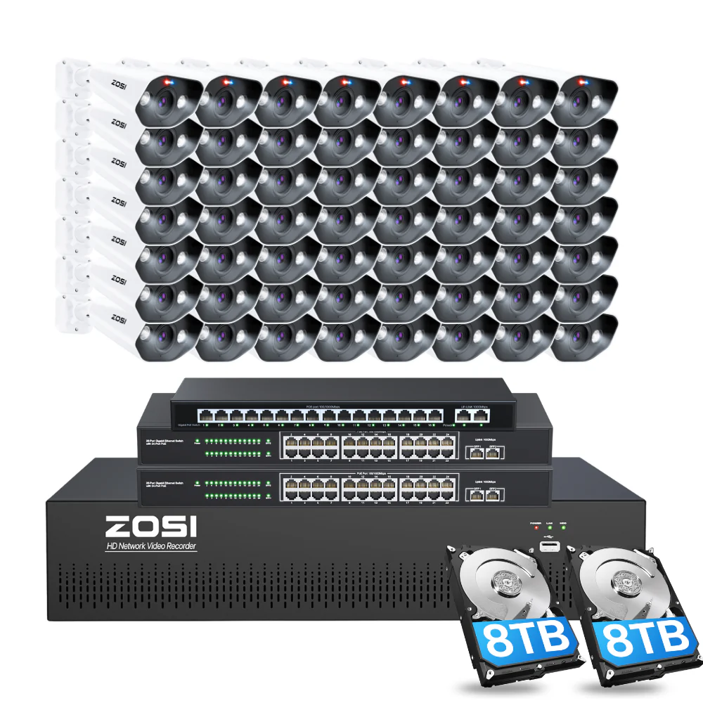 C182 64 Channel 4K PoE Security Camera System for Business + Include 16TB HDD - Image 13