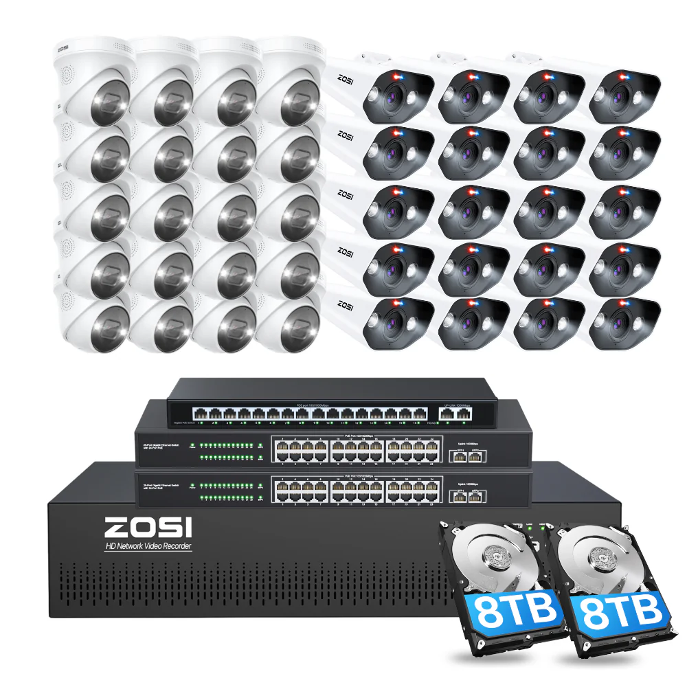 C182/C225 64 Channel 4K PoE Security Camera System for Business + Include 16TB HDD - Image 12