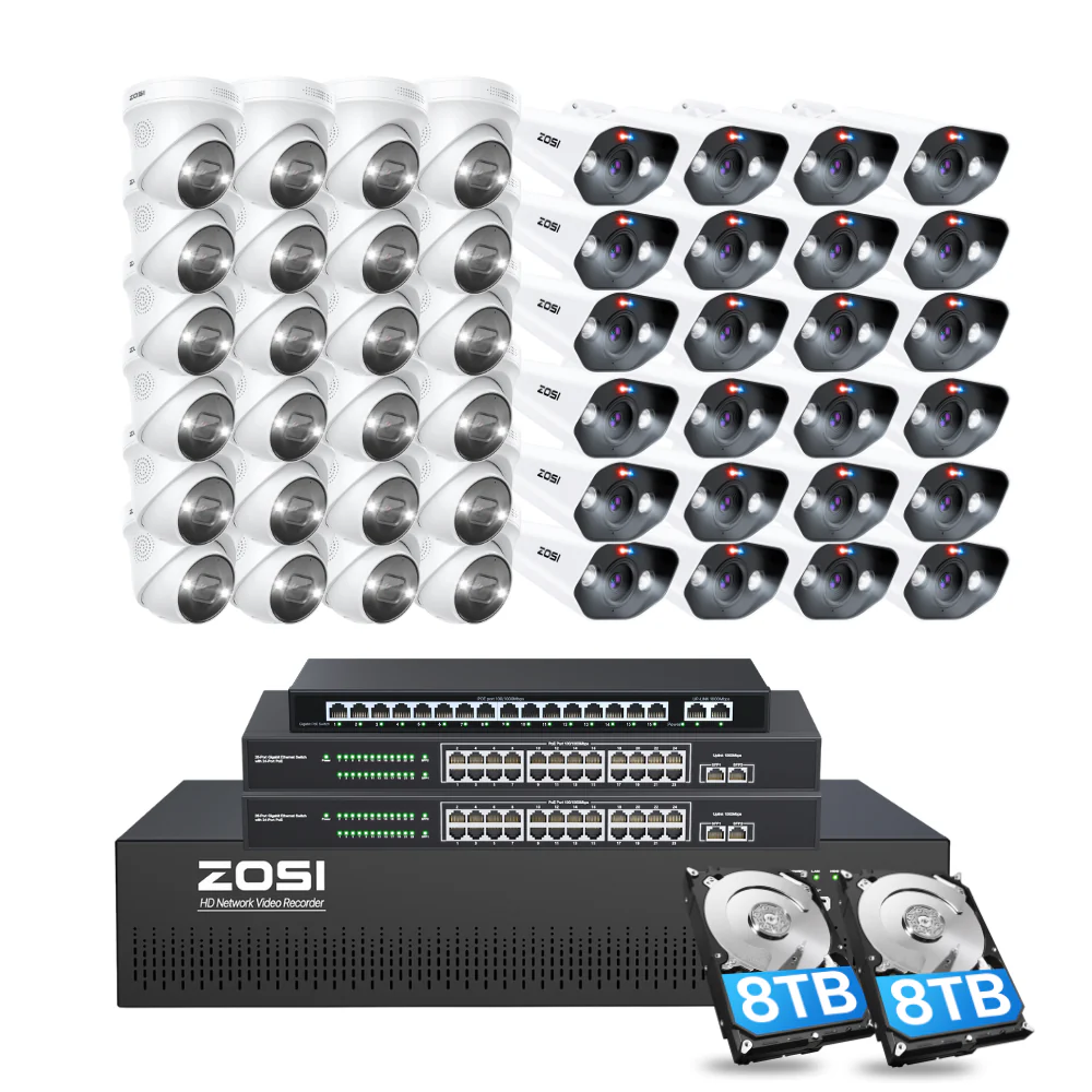 C182/C225 64 Channel 4K PoE Security Camera System for Business + Include 16TB HDD - Image 13