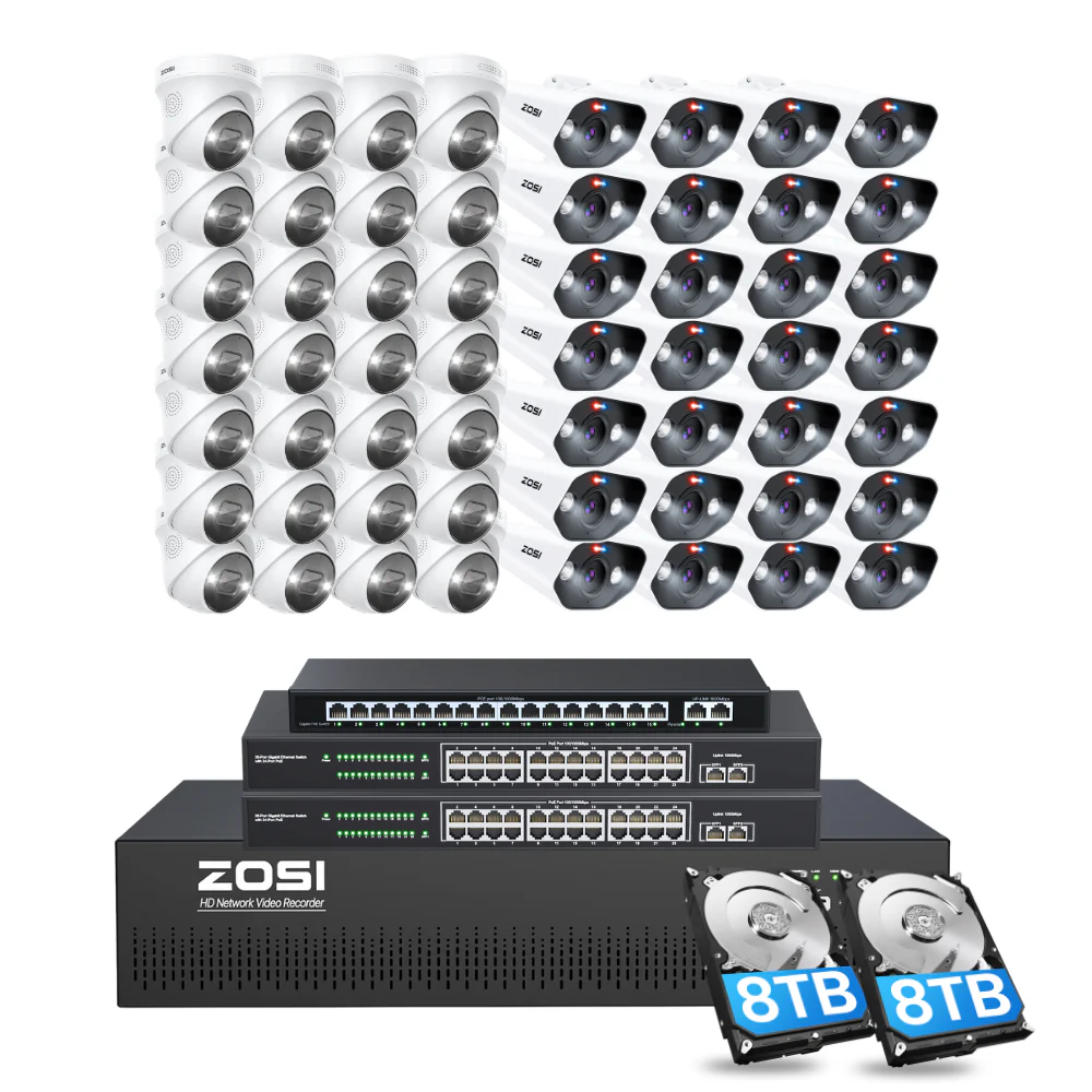 C182/C225 64 Channel 4K PoE Security Camera System for Business + Include 16TB HDD - Image 14