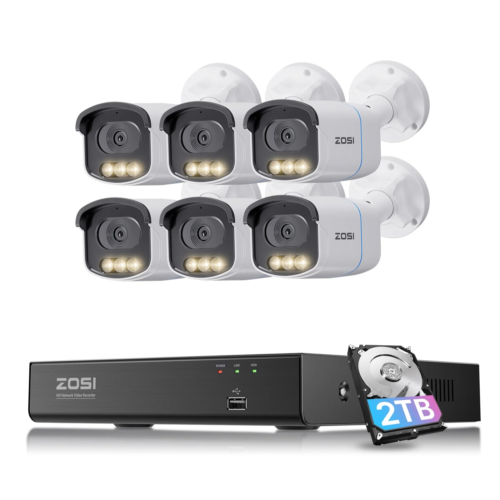 C186A 4K 8CH PoE Security System with Full-Color Night + 2TB/4TB Hard Drive - Image 19